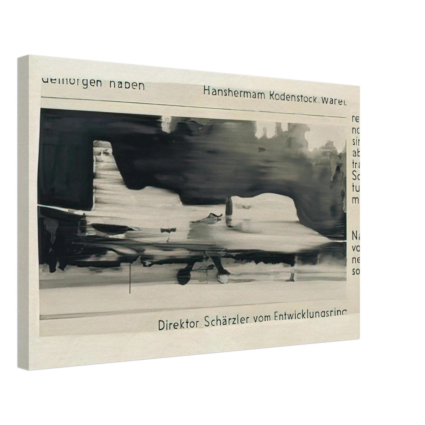 Gerhard Richter - SCHARZLER 1964 Canvas - 40x60 cm / 16x24 inches-canvas