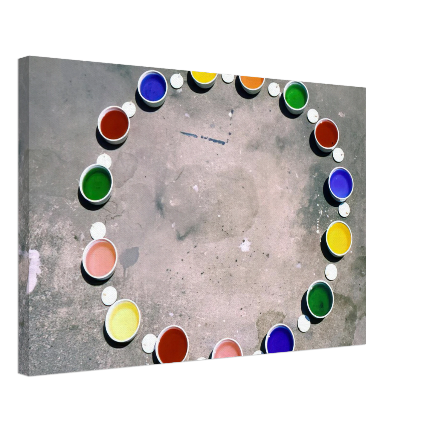 Lygia Pape - Wheel of Delights - 1967 Canvas - 40x60 cm / 16x24 inches-canvas