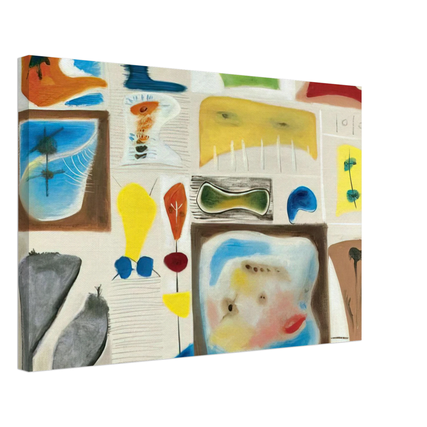 Adolph Gottlieb - A palette of imagery - 1944 Canvas - 70x100 cm / 28x40 inches-canvas