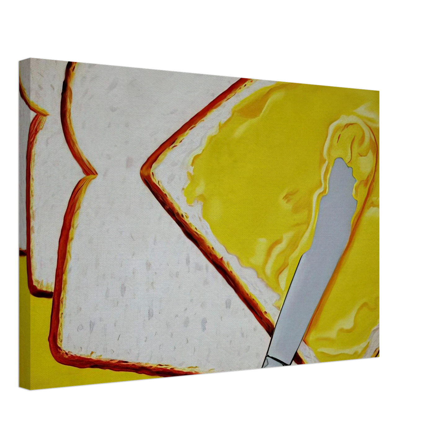 James Rosenquist - White Bread Canvas - 40x60 cm / 16x24 inches-canvas