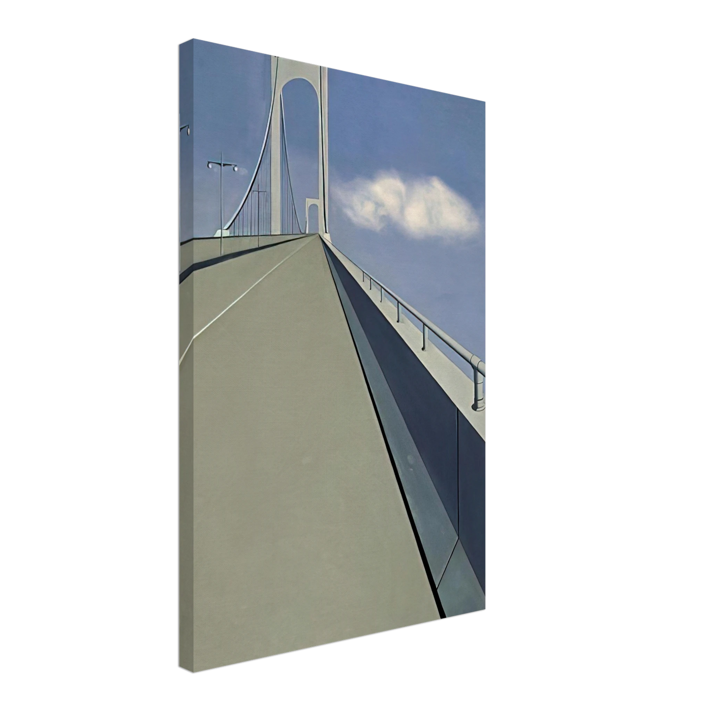 Ralston Crawford - Whitestone Bridge - 1940 Canvas - 40x60 cm / 16x24 inches-canvas