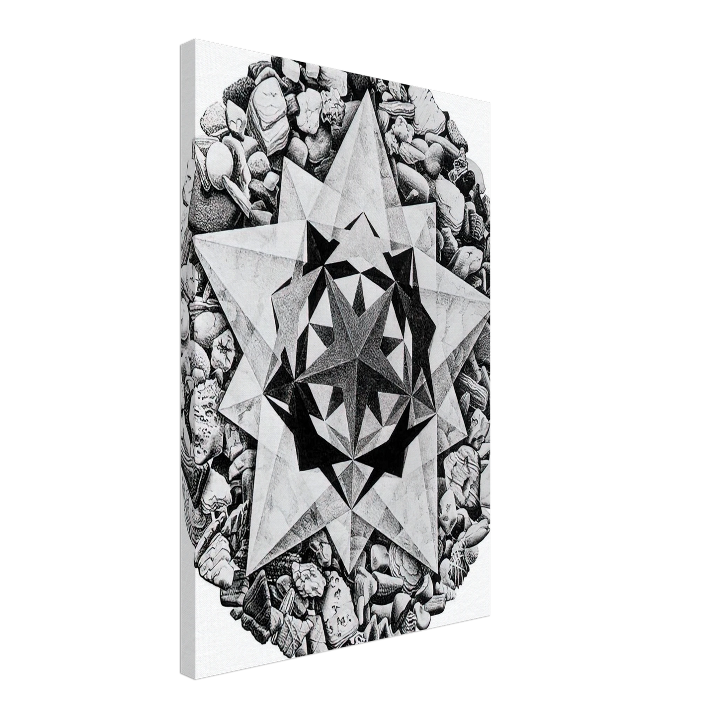 MC Escher - ESCHER (1) Canvas - 70x100 cm / 28x40 inches-canvas