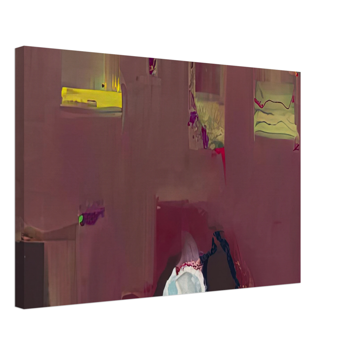 Helen Frankenthaler - Yin Yang, 1990- Canvas - 70x100 cm / 28x40 inches-canvas