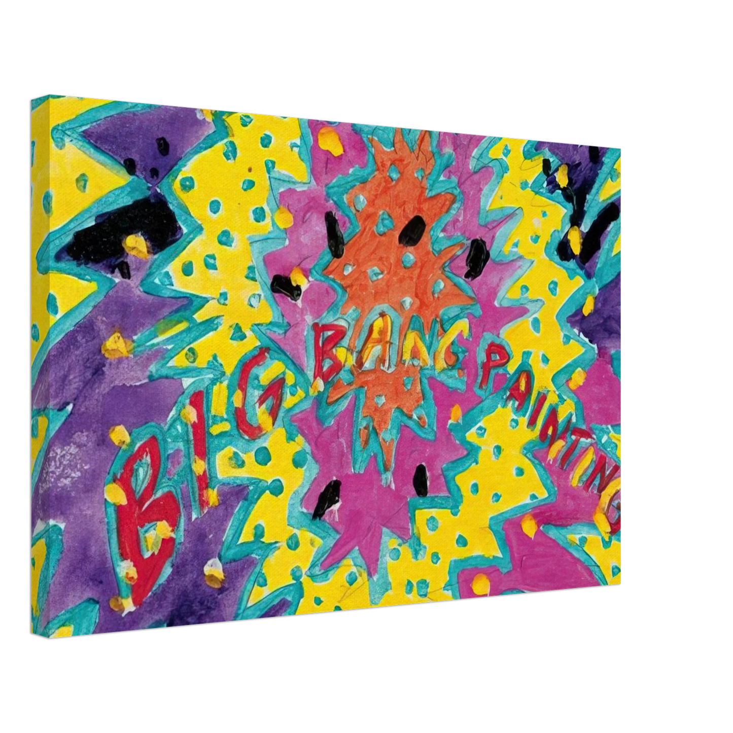 Paul Thek - Big Bang Painting - 1988 Canvas - 70x100 cm / 28x40 inches-canvas