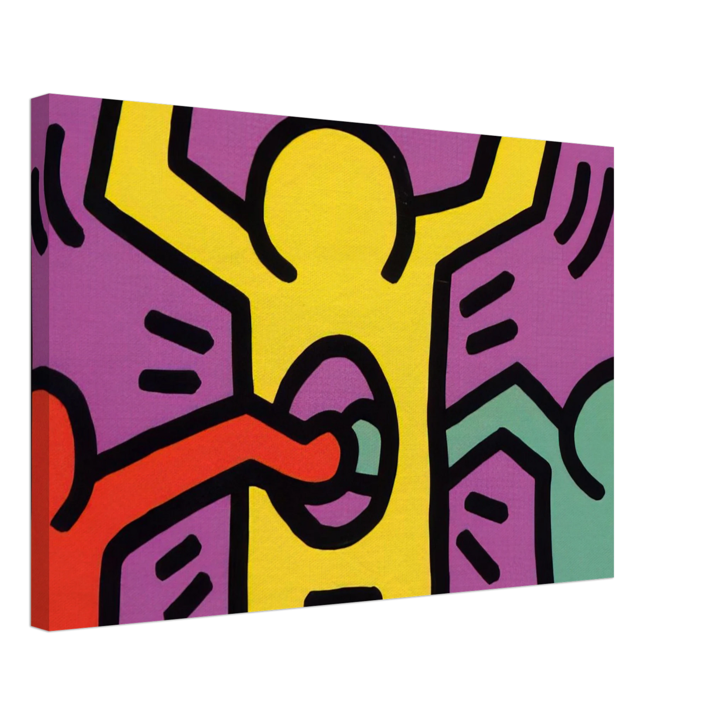 Keith Haring - POP SHOP 1 1987 Canvas - 40x60 cm / 16x24 inches-canvas