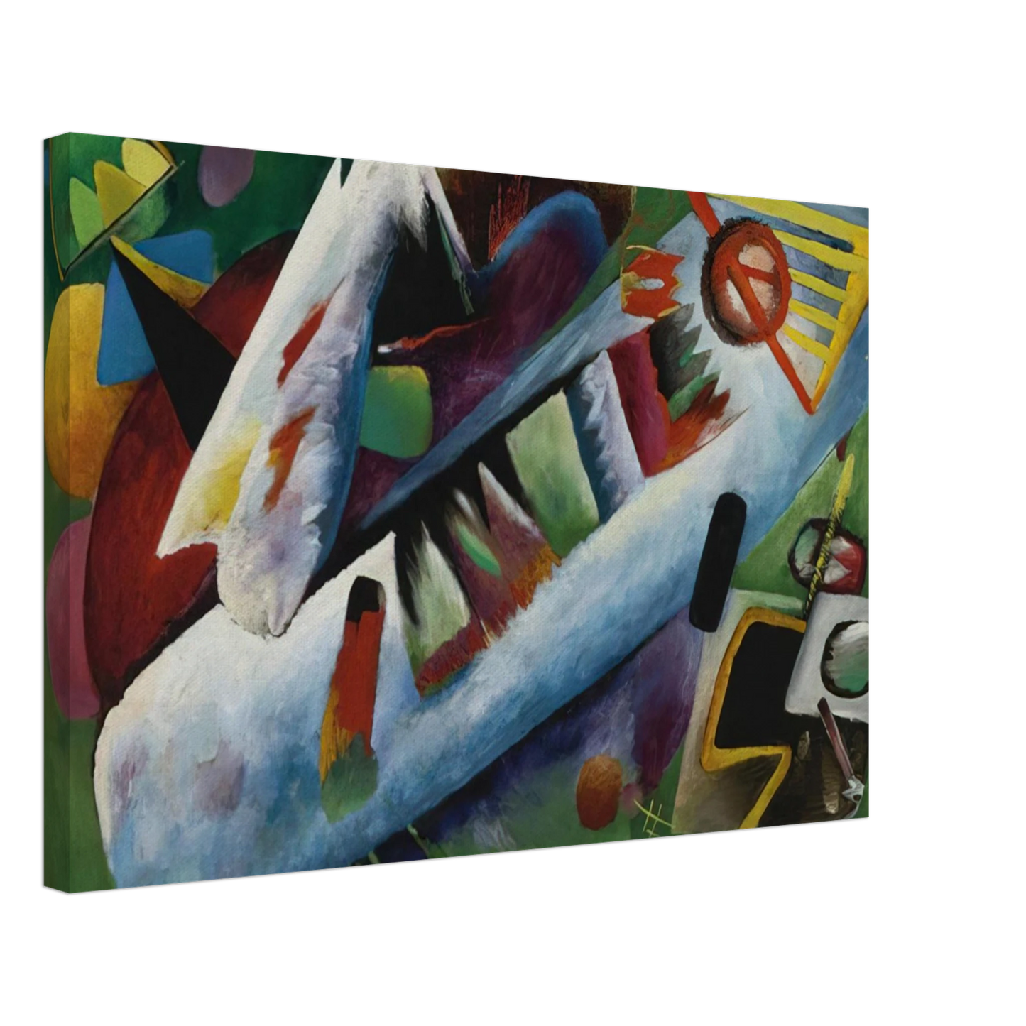 Rudolf Bauer - CONCENTRIC 1925 Canvas - 40x60 cm / 16x24 inches-canvas