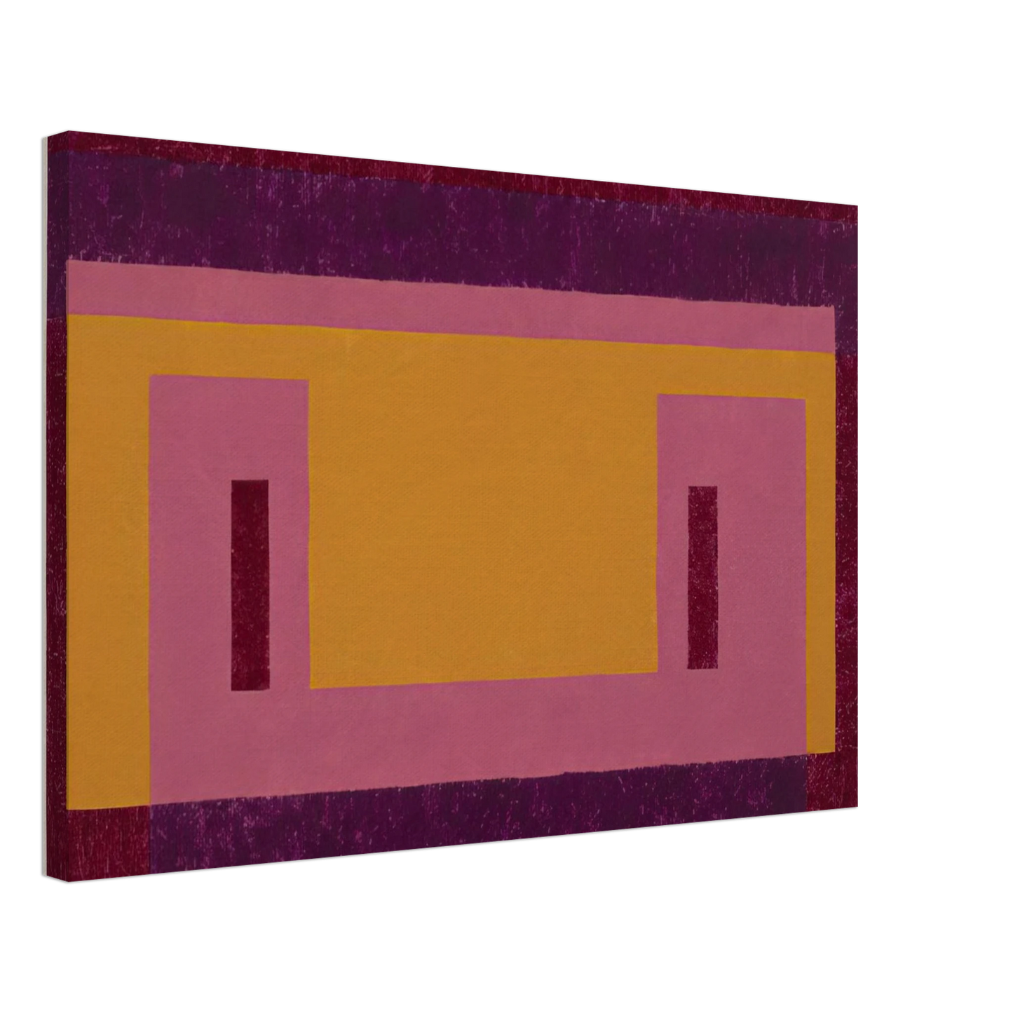 Josef Albers - VARIANT ADOBE FAMILIAR FRONT 1948 Canvas - 70x100 cm / 28x40 inches-canvas