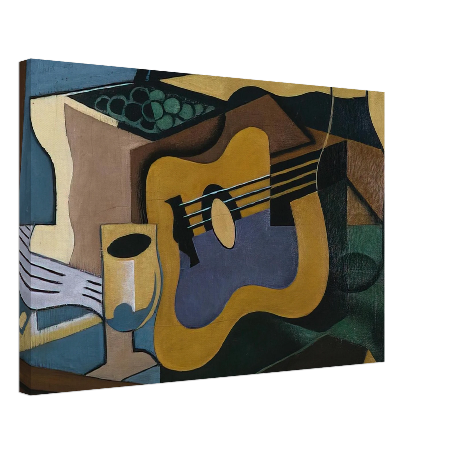 Juan Gris - STILL LIFE WITH GUITAR 1920 Canvas - 40x60 cm / 16x24 inches-canvas