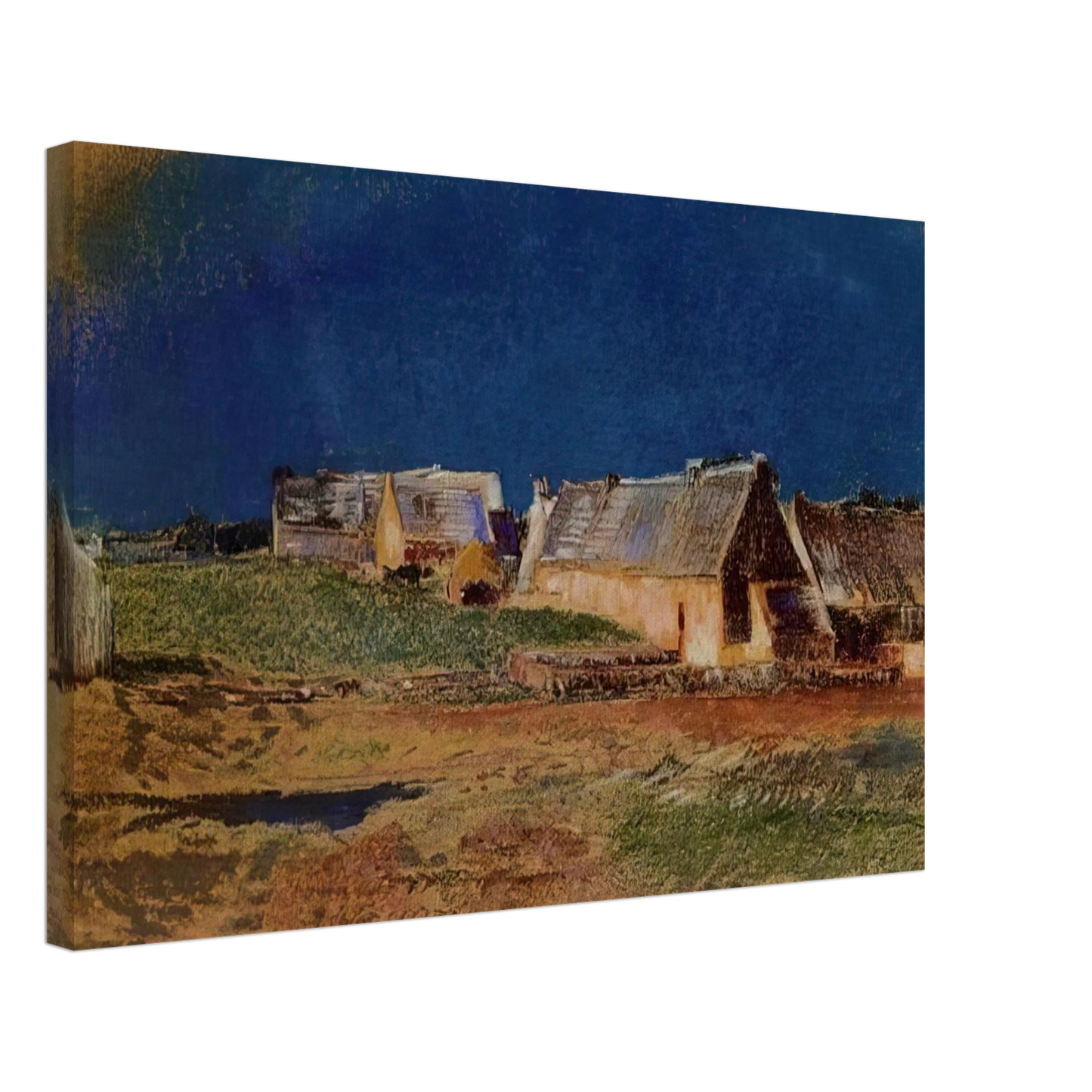 Odilon Redon - LANDSCAPE IN BRITTANY PEYRELEBADE Canvas - 40x60 cm / 16x24 inches-canvas