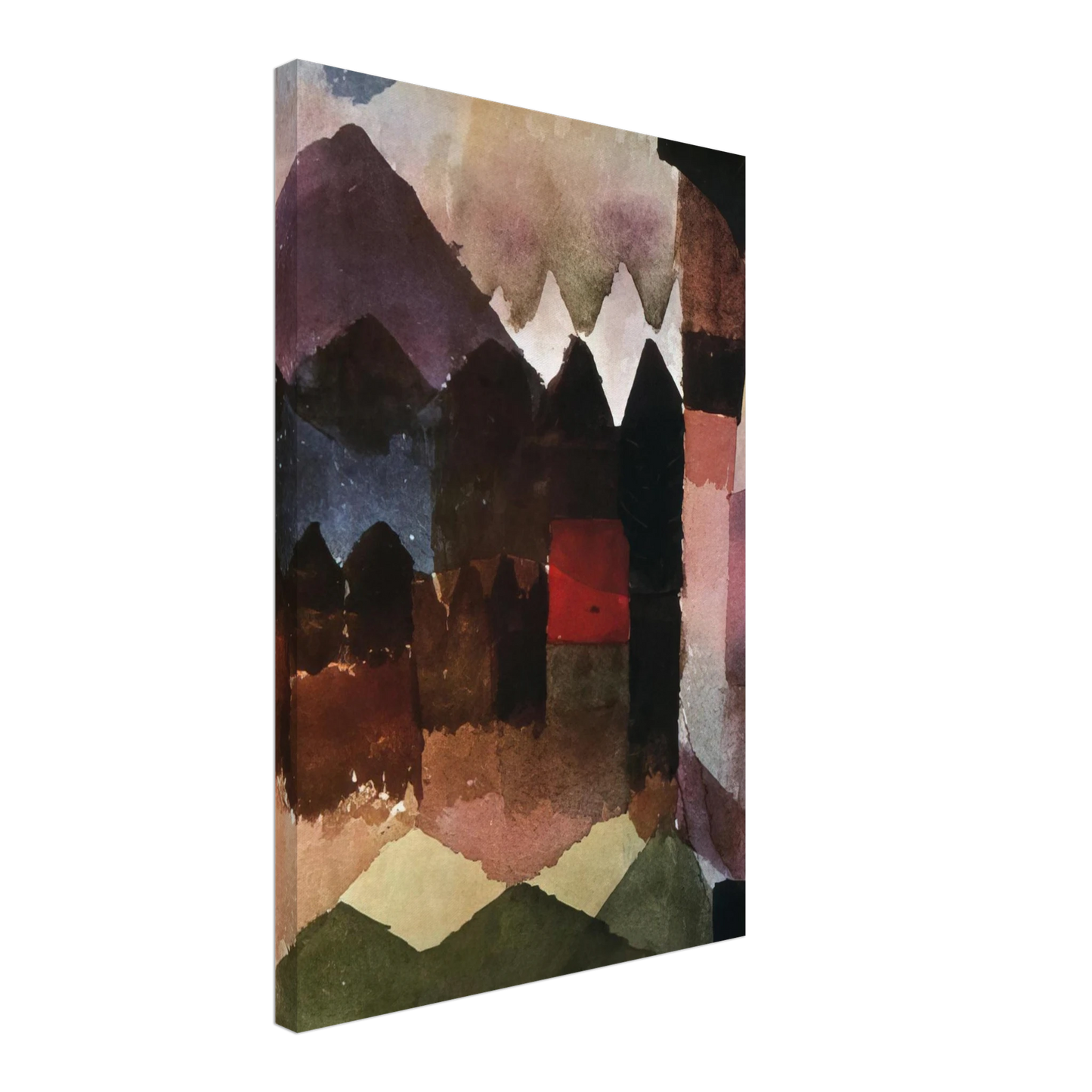 Paul Klee - HAIRDRYER IN MARC S GARDEN 1915 Canvas - 70x100 cm / 28x40 inches-canvas