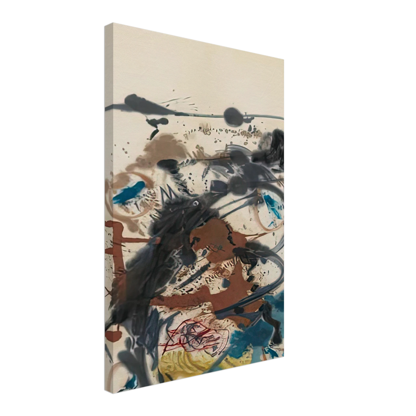 Helen Frankenthaler - Winter Hunt, 1958- Canvas - 40x60 cm / 16x24 inches-canvas