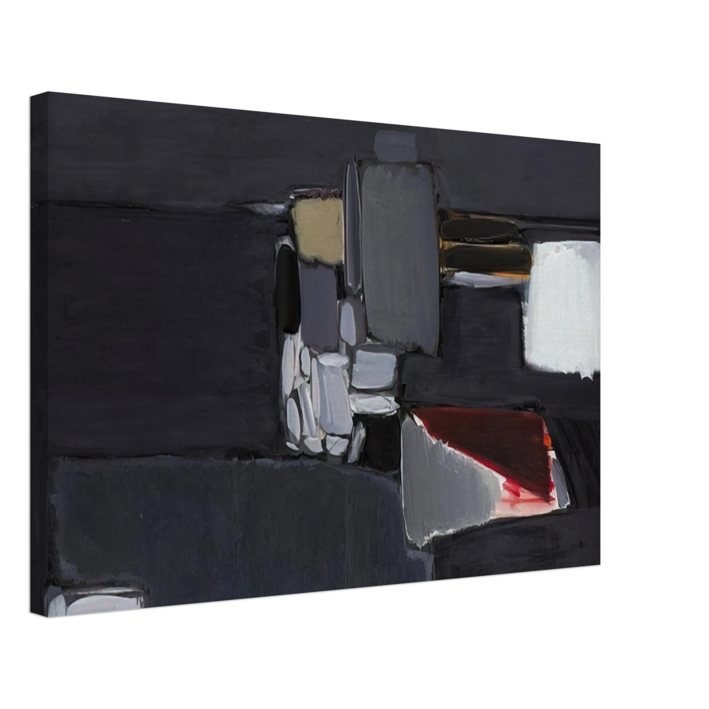 Nicolas de Stael - Nature morte en gris - 1955 Canvas - 70x100 cm / 28x40 inches-canvas