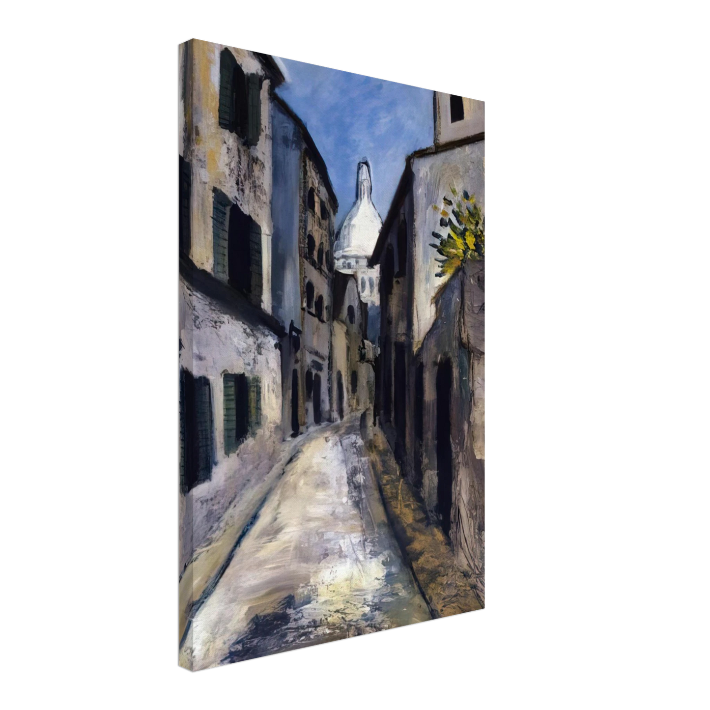 Maurice Utrillo - SAINT RUSTIQUE STREET Canvas - 40x60 cm / 16x24 inches-canvas
