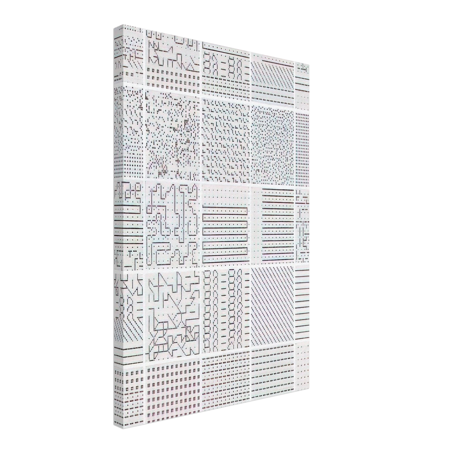 Jennifer Bartlett - Summer - 1972 Canvas - 70x100 cm / 28x40 inches-canvas