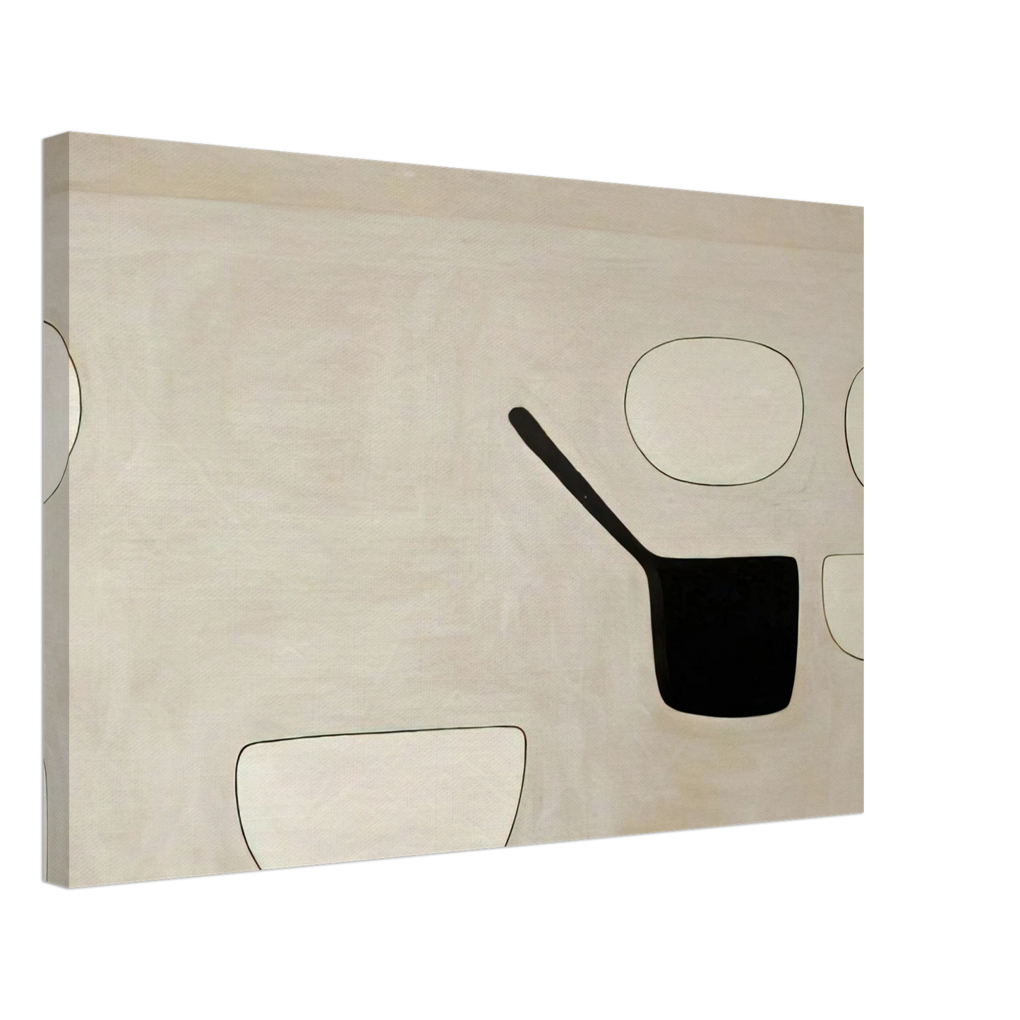 William Scott - Six Open Forms - 1971 Canvas - 40x60 cm / 16x24 inches-canvas