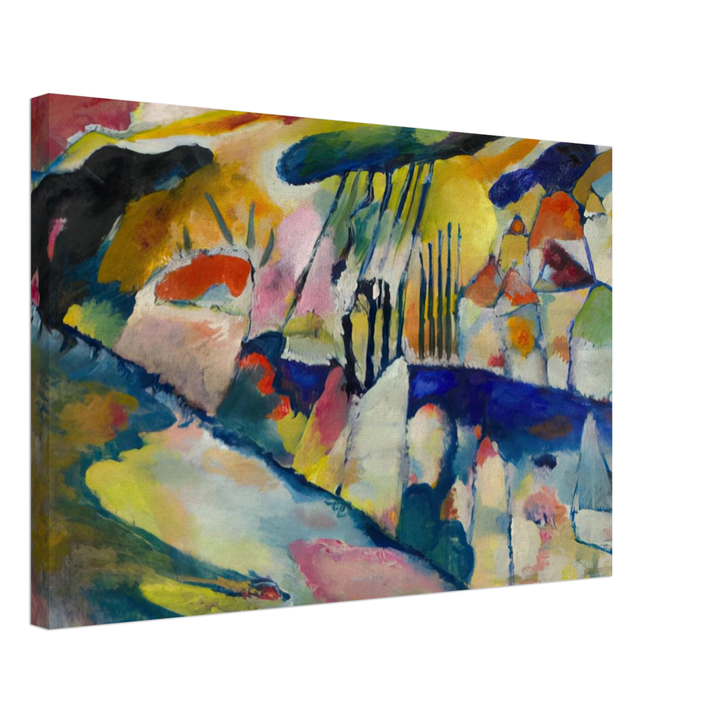 Wassily Kandinsky - LANDSCAPE WITH RAIN 1913 Canvas - 70x100 cm / 28x40 inches-canvas
