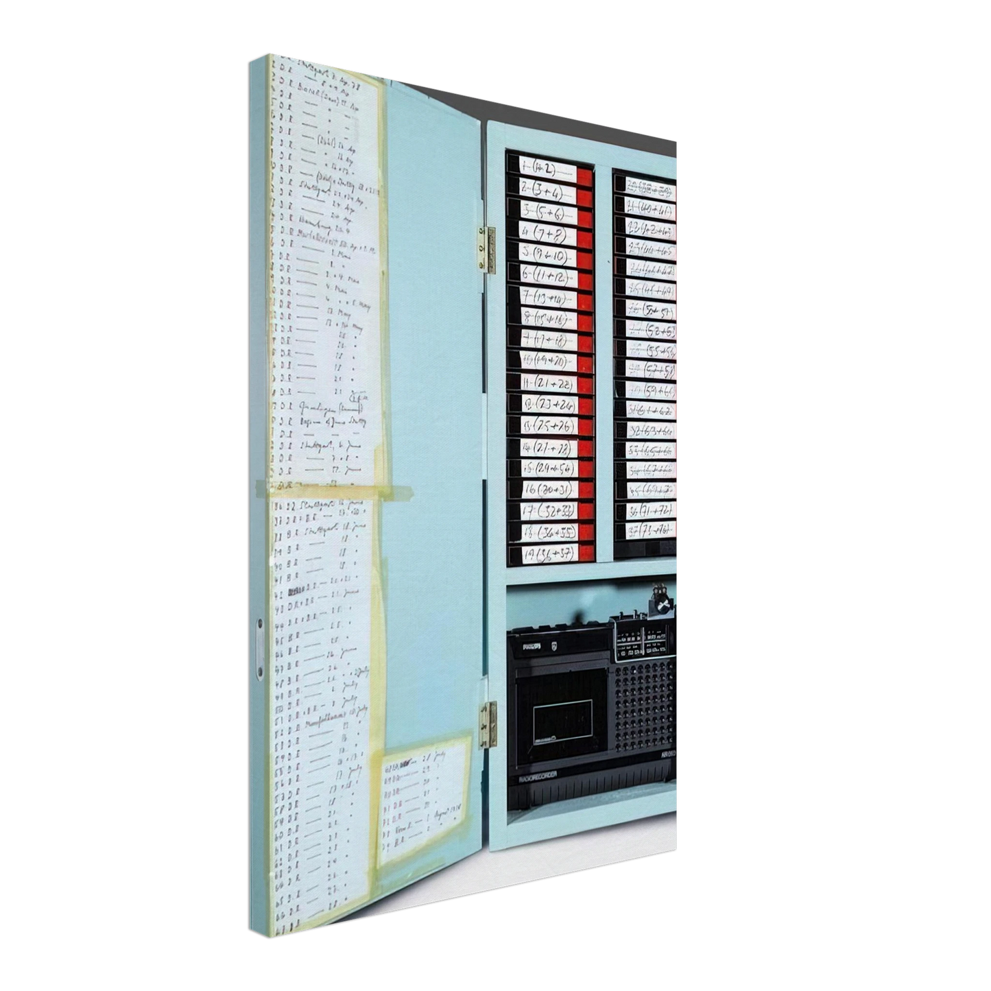 Dieter Roth - Lorelei, The Long Distance Sonata - 1978 Canvas - 70x100 cm / 28x40 inches-canvas