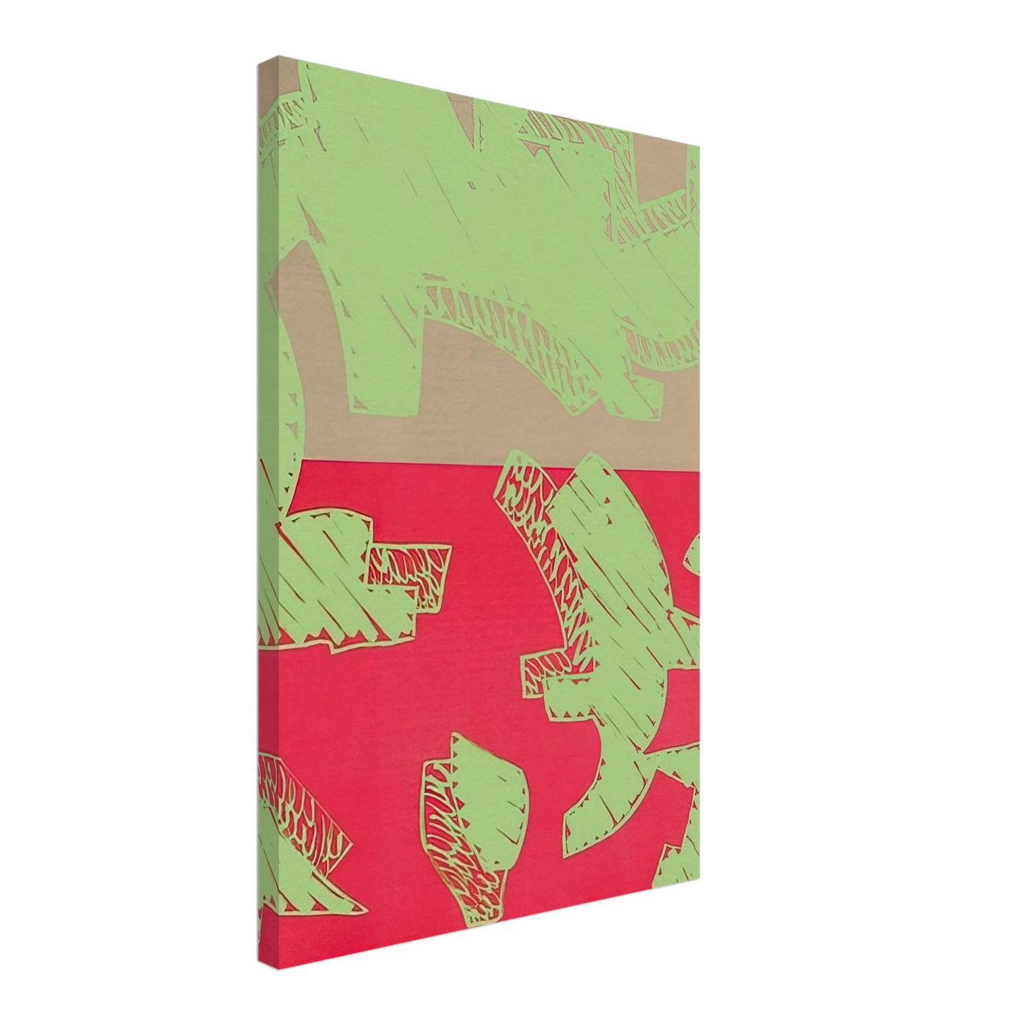 Carla Accardi - Rosso - 2000 Canvas - 70x100 cm / 28x40 inches-canvas