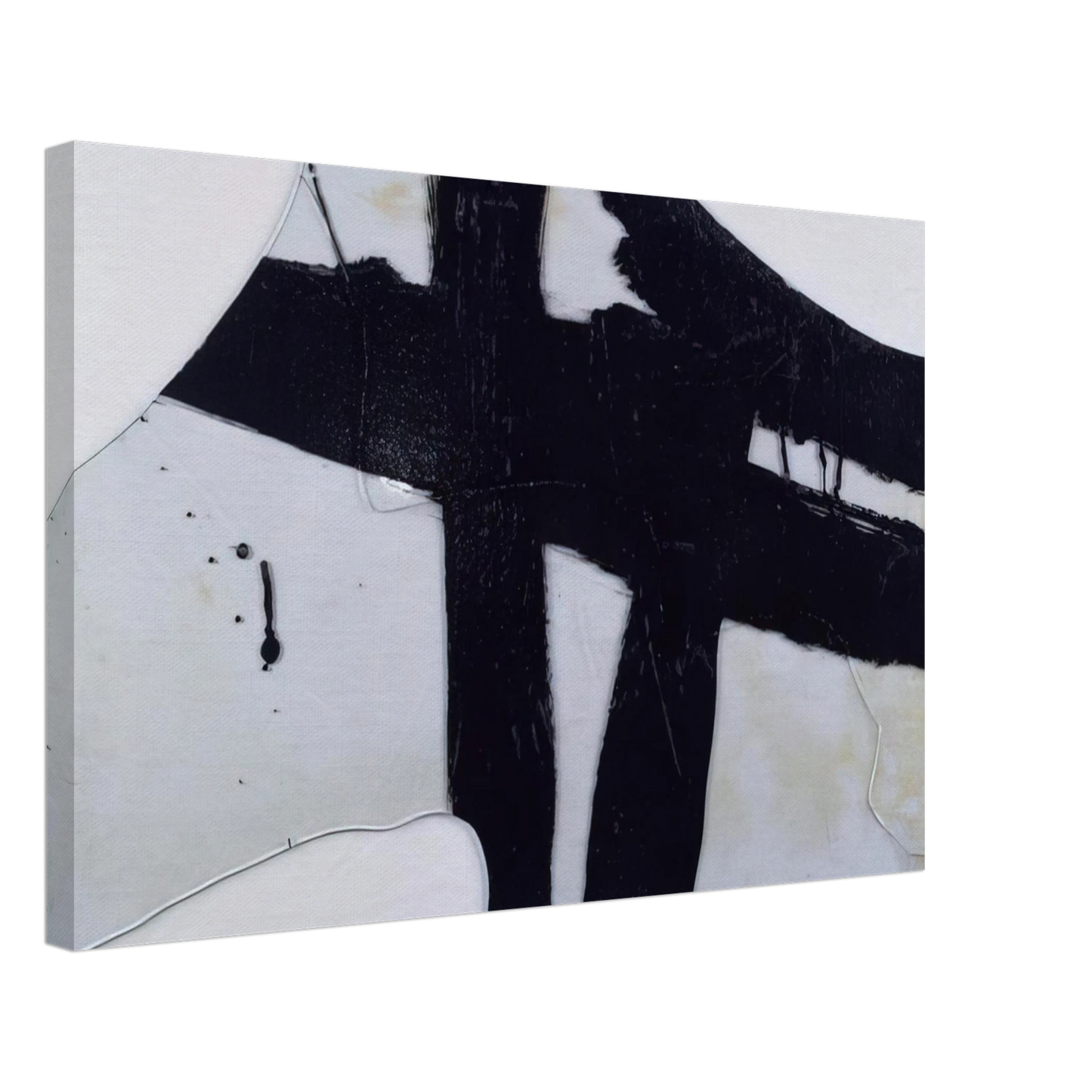 Pierre Soulages - Goudron sur verre 45.5 x 76.5 cm, 1948 - 1948 Canvas - 70x100 cm / 28x40 inches-canvas