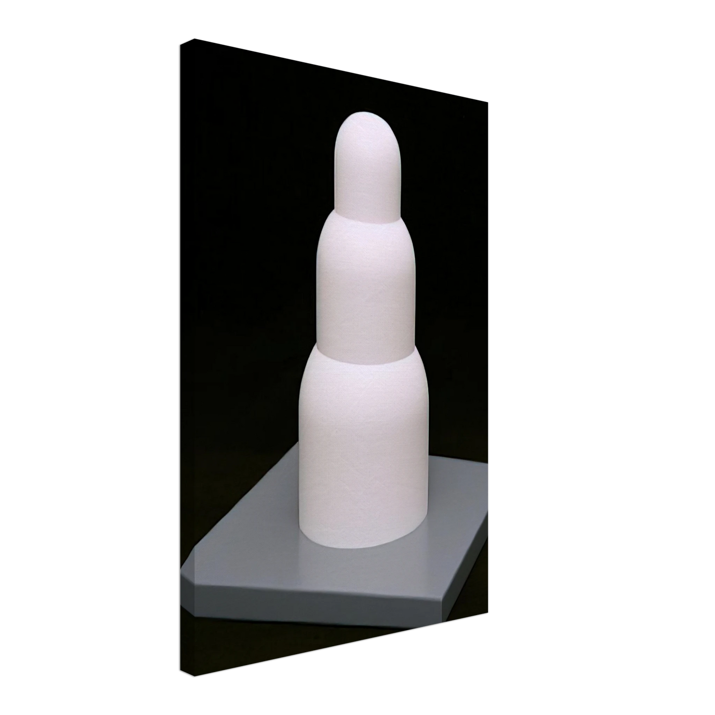 Sol LeWitt - Three Stacked Domes Canvas - 70x100 cm / 28x40 inches-canvas