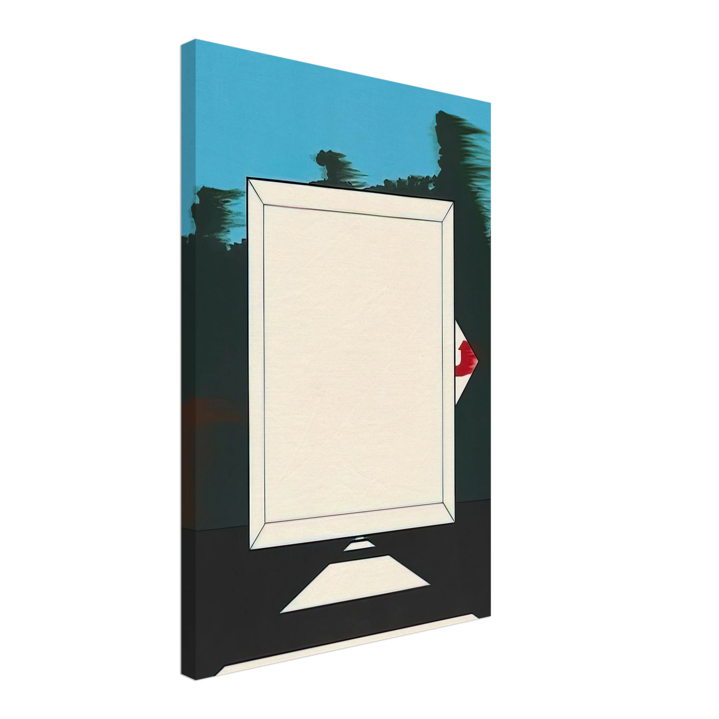 Allan D Arcangelo - Untitled - 1966 Canvas - 40x60 cm / 16x24 inches-canvas