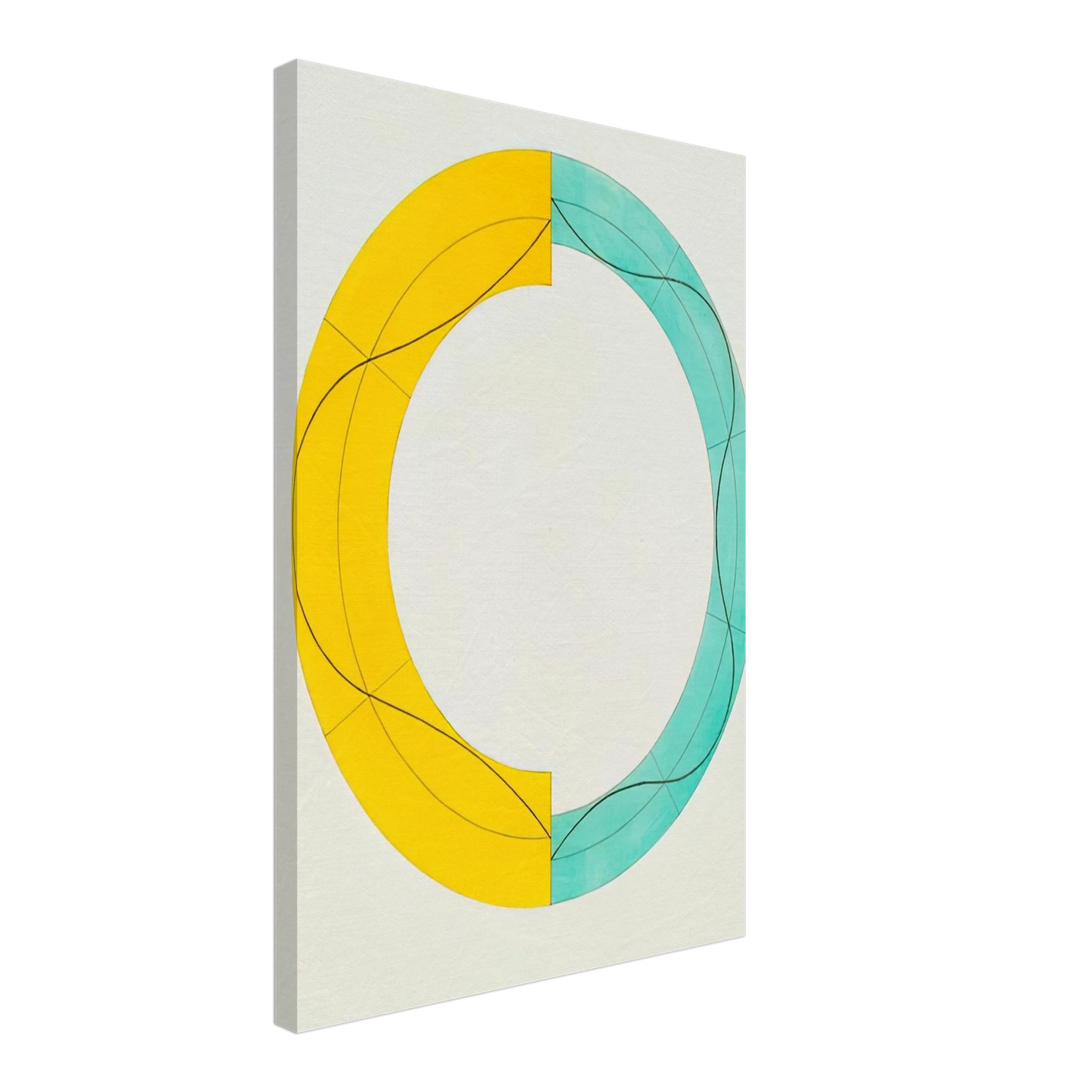 Robert Mangold - SPLIT RING IMAGE 2008 Canvas - 70x100 cm / 28x40 inches-canvas