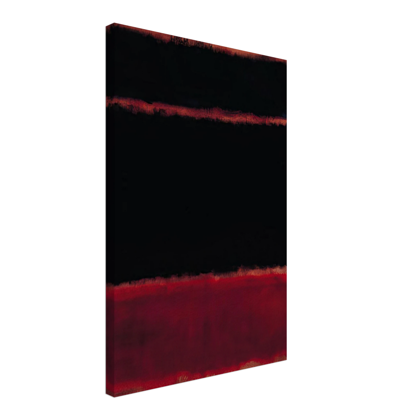 Mark Rothko - Black in Deep Red - 1957 Canvas - 70x100 cm / 28x40 inches-canvas