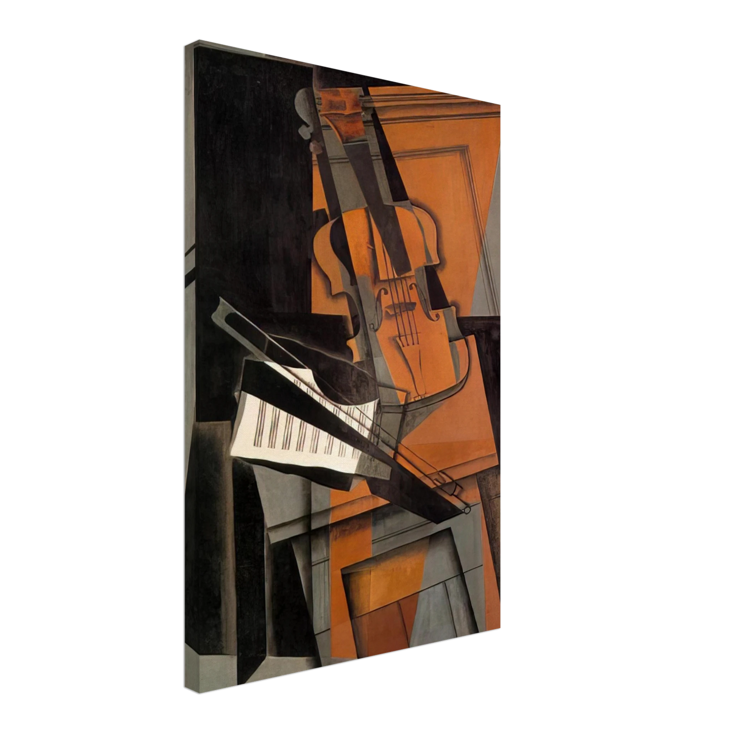 Juan Gris - THE VIOLIN 1916 Canvas - 70x100 cm / 28x40 inches-canvas