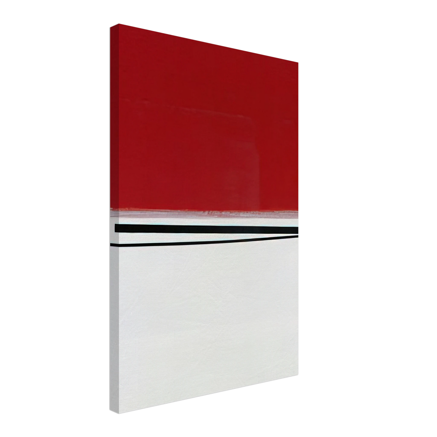 Victor Pasmore - Square Motif in White and Indian Red - 1960 Canvas - 40x60 cm / 16x24 inches-canvas