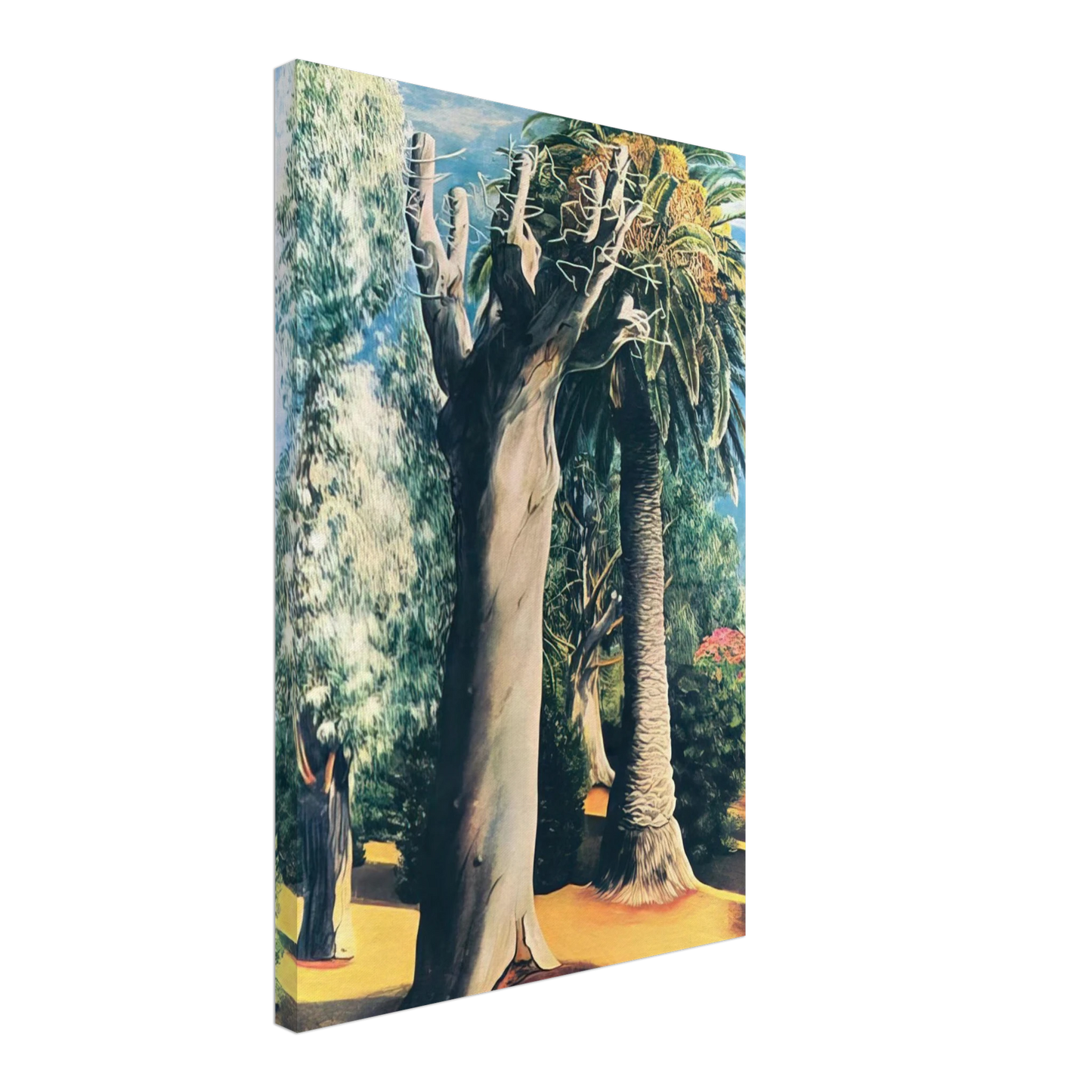 Moise Kisling - EUCALYPTUS AND PALM 1935 Canvas - 40x60 cm / 16x24 inches-canvas