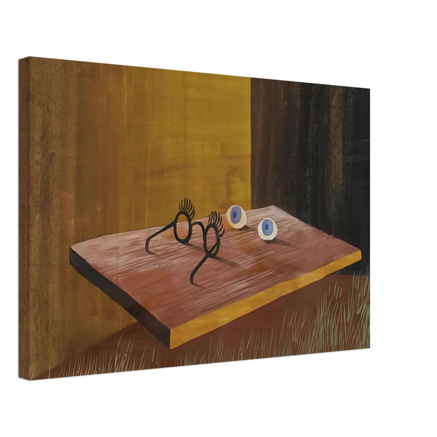 Remedios Varo - EYES ON THE TABLE 1938 Canvas - 40x60 cm / 16x24 inches-canvas