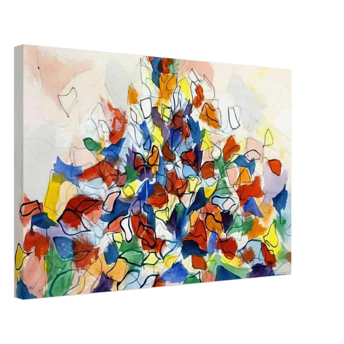 Robert Goodnough - Color Abstraction - 1967 Canvas - 70x100 cm / 28x40 inches-canvas