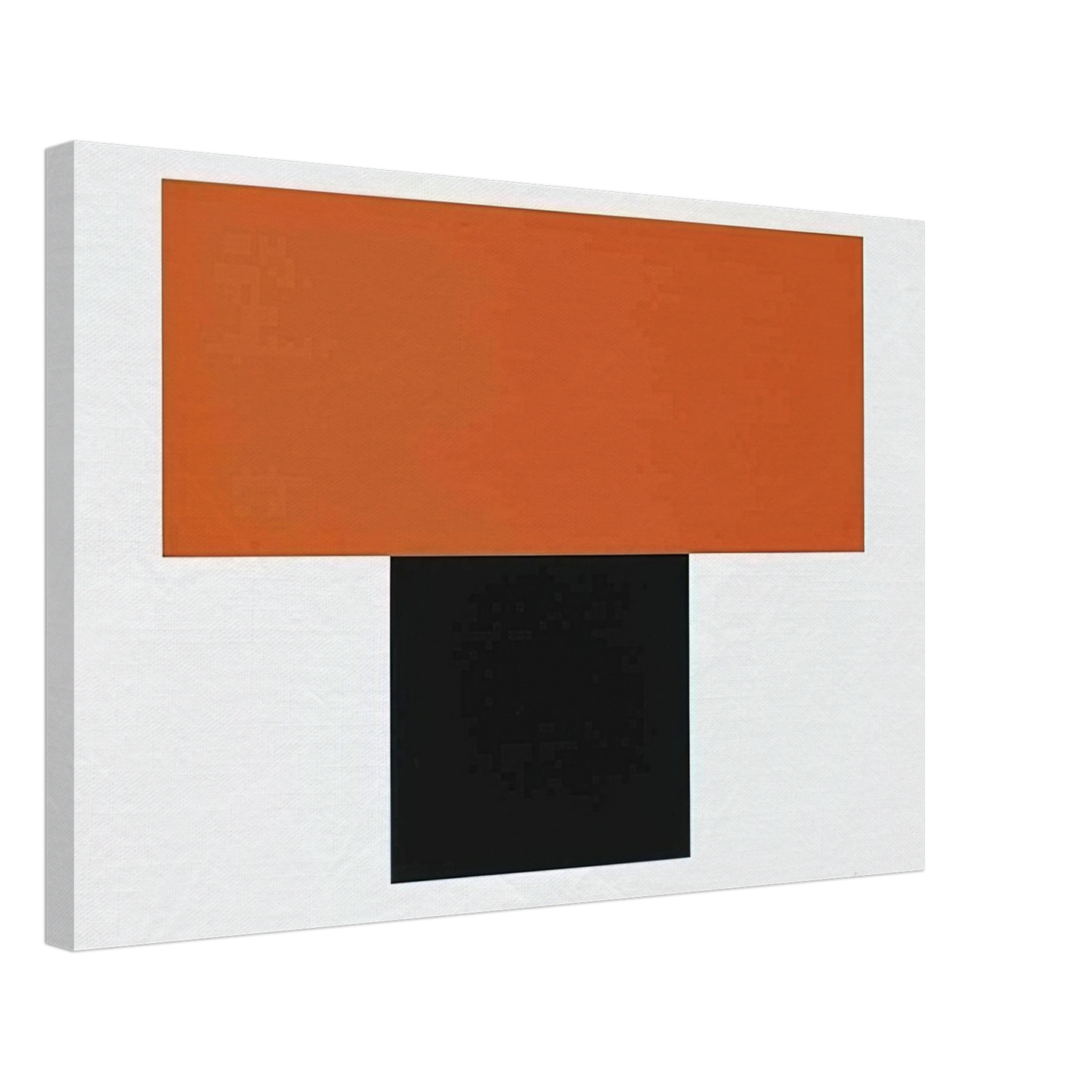 Ellsworth Kelly - Red-Orange over Black Canvas - 40x60 cm / 16x24 inches-canvas