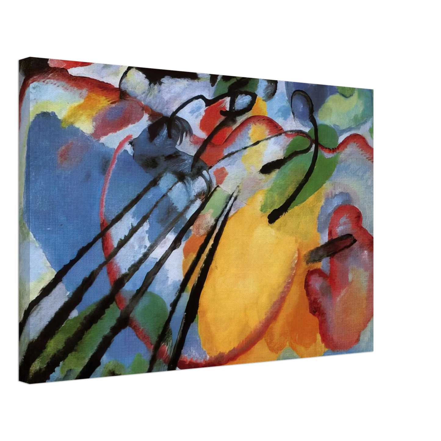 Wassily Kandinsky - IMPROVISATION 26 ROWING 1912 Canvas - 40x60 cm / 16x24 inches-canvas