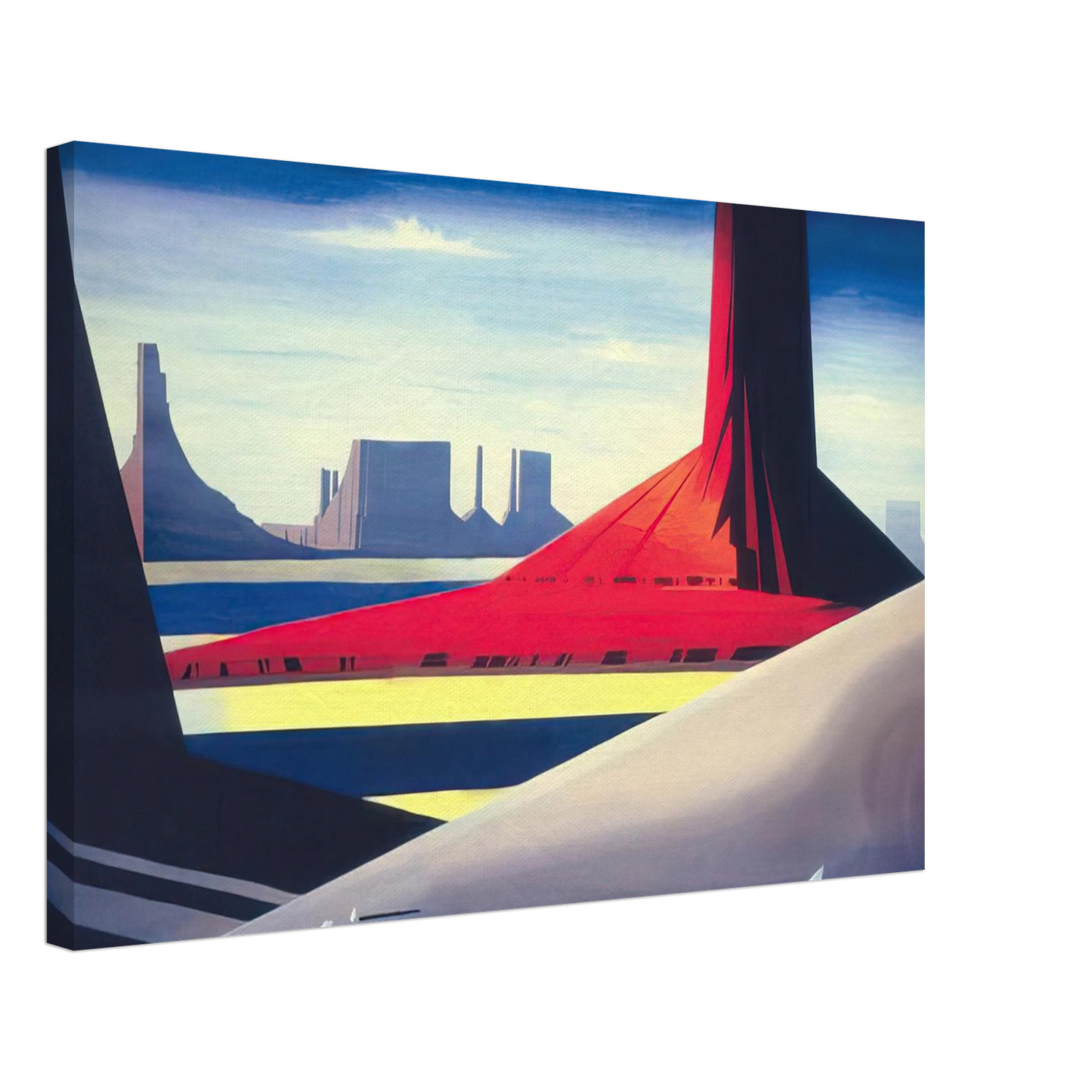 Eyvind Earle - Monument Valley Canvas - 40x60 cm / 16x24 inches-canvas