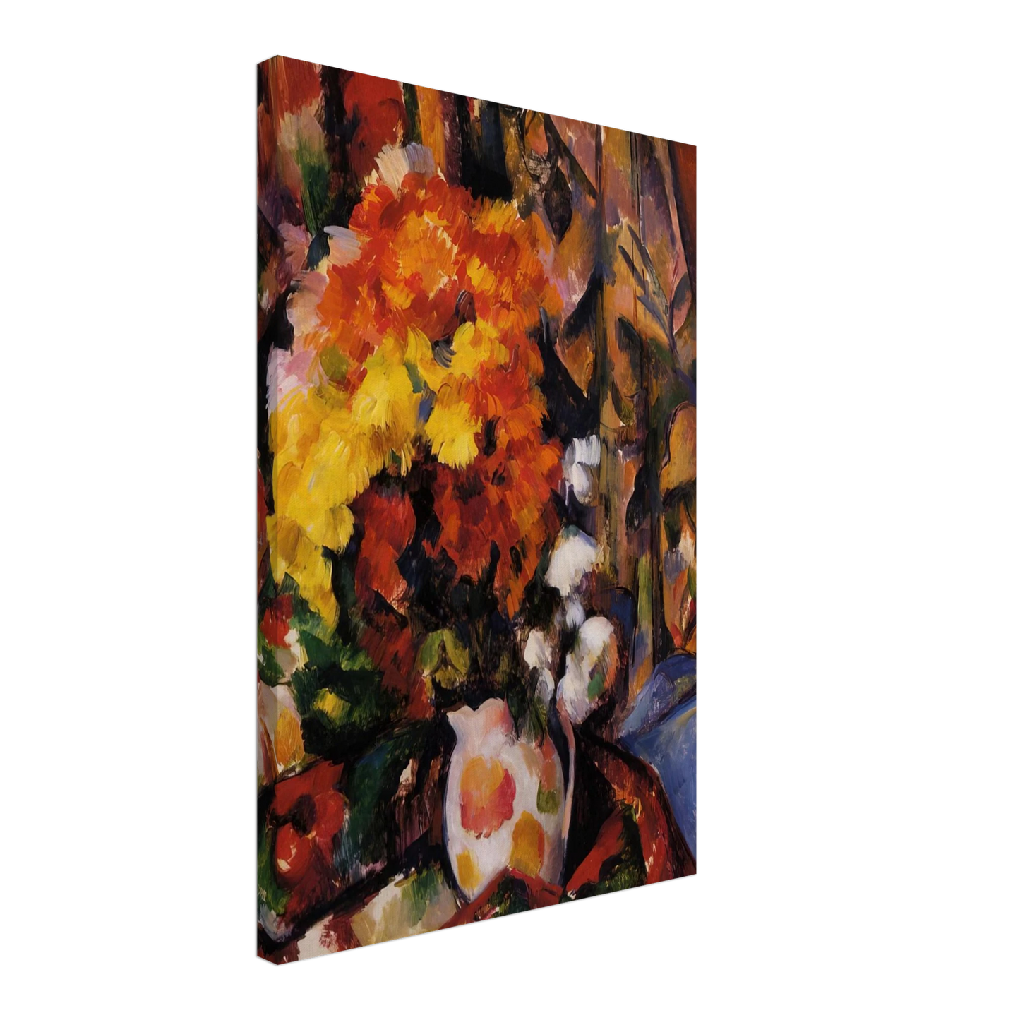 Paul Cezanne - Chrysanthemums Canvas - 70x100 cm / 28x40 inches-canvas