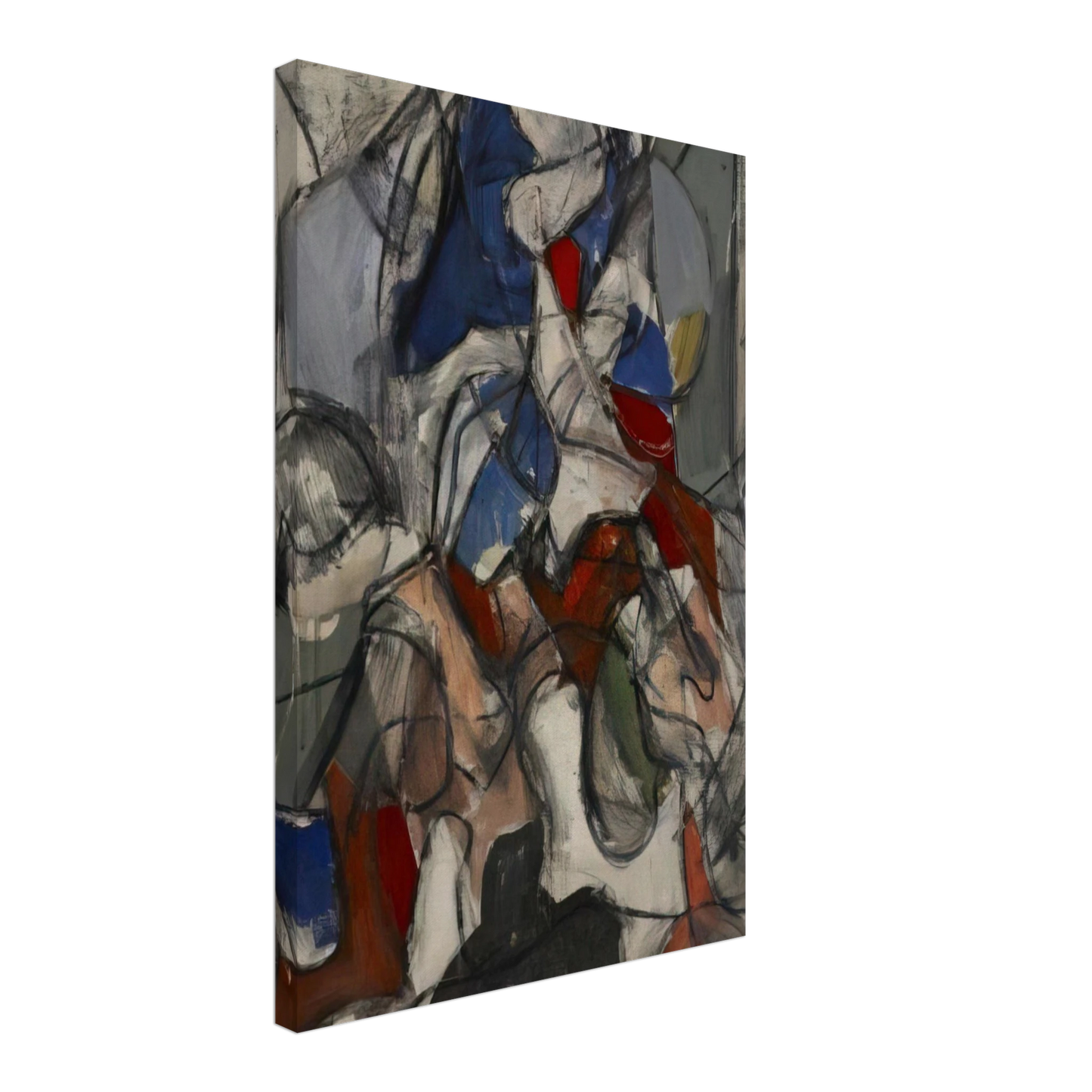 Robert Goodnough - Untitled - 1951 Canvas - 40x60 cm / 16x24 inches-canvas