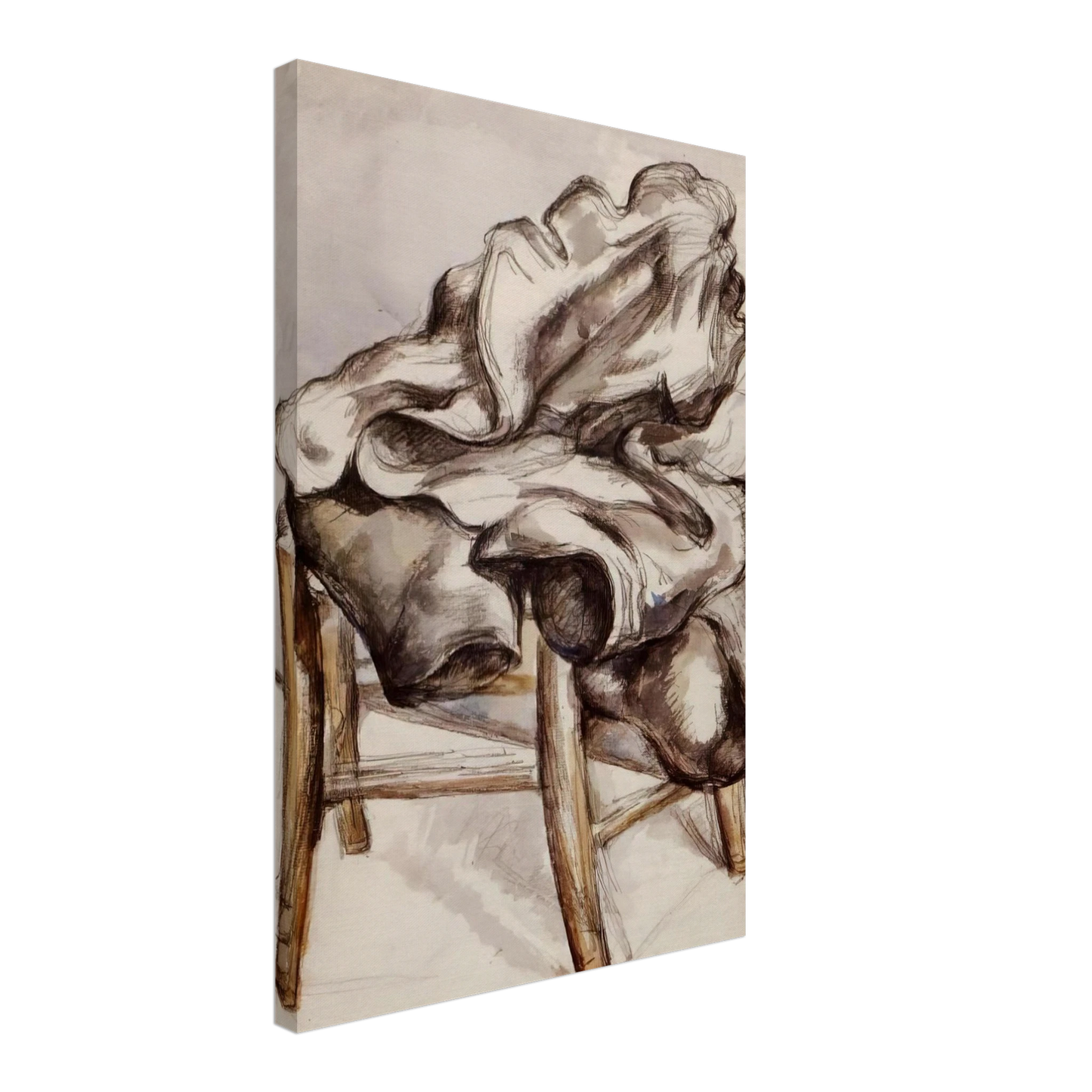 Paul Cezanne - Jacket on a Chair Canvas - 40x60 cm / 16x24 inches-canvas