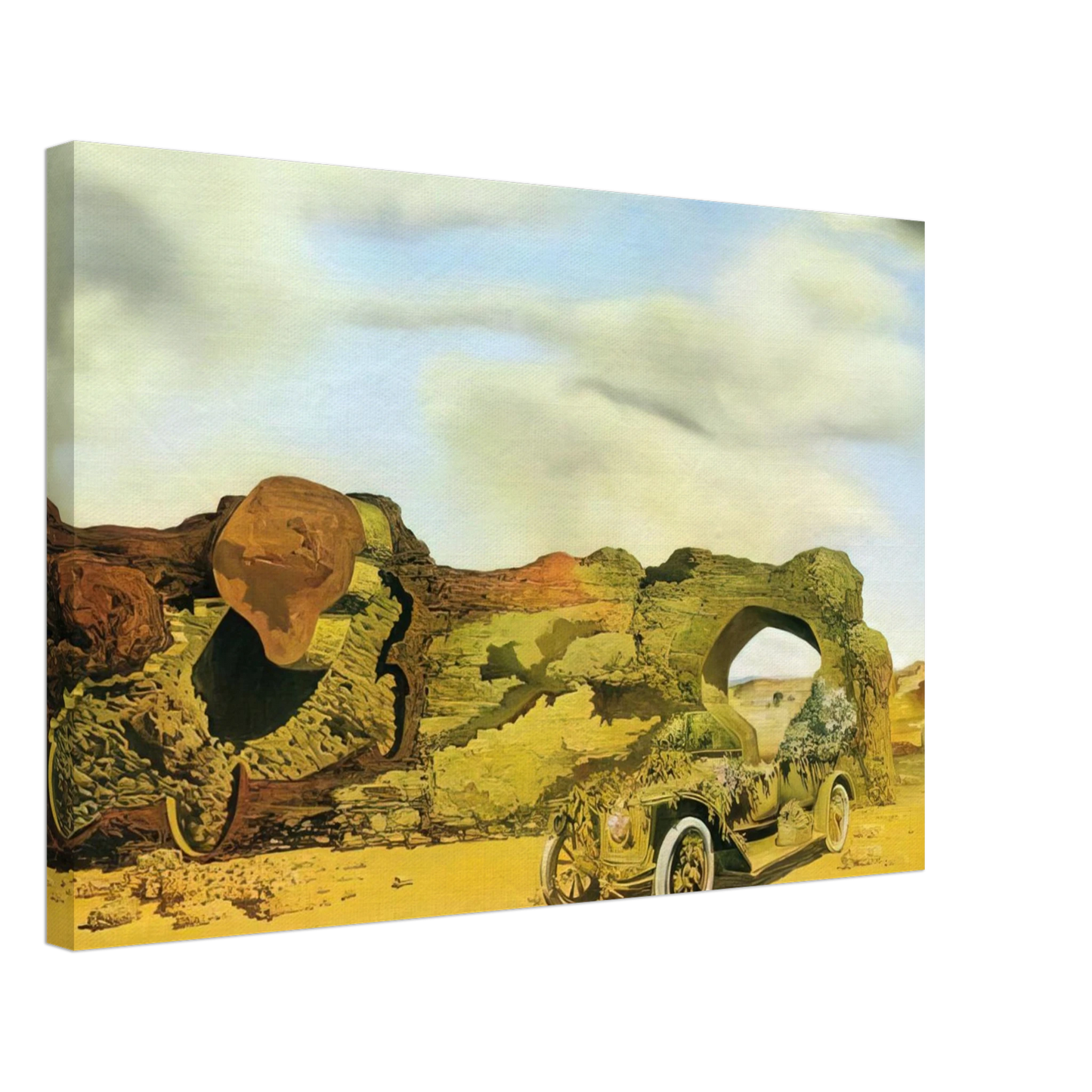 Salvador Dali - PARANOIAC CRITICAL SOLITUDE 1935 Canvas - 40x60 cm / 16x24 inches-canvas