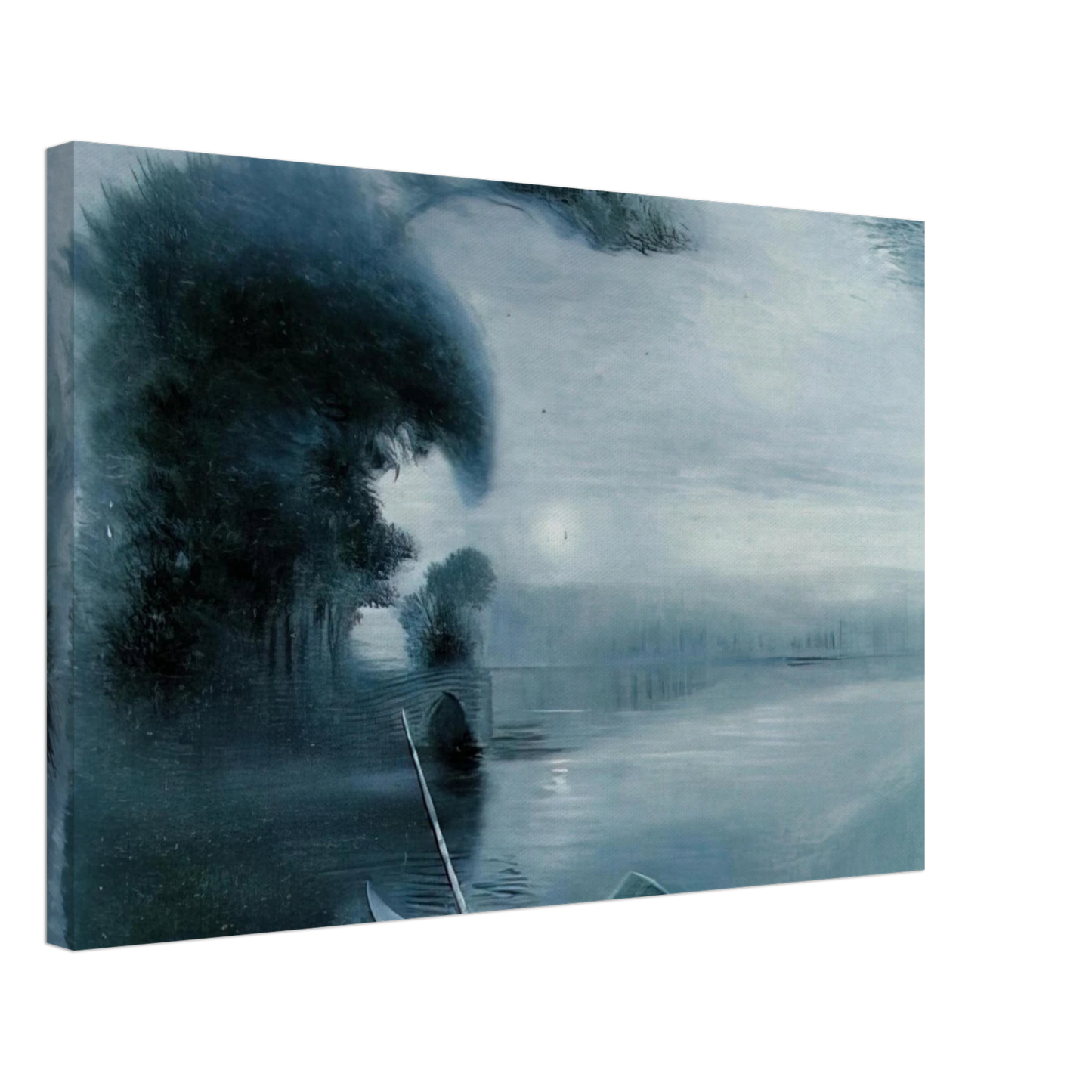 Salvador Dali - METAMORPHOSIS OF HITLER S FACE INTO A MOONLIT LANDSCAPE WITH ACCOMPANIMENT Canvas - 40x60 cm / 16x24 inches-canvas