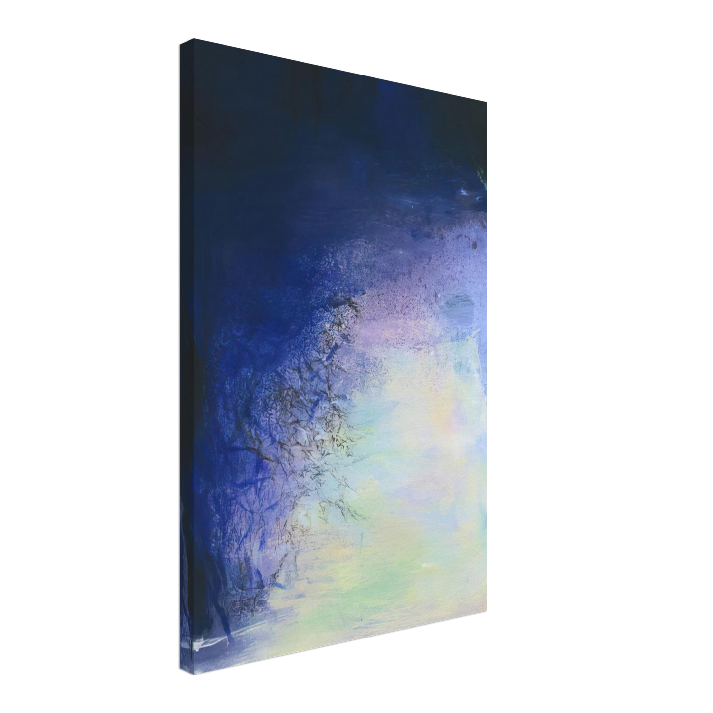 Zao Wou-Ki - AFTER THE ECLIPSE 11 AUGUST 99 1999 Canvas - 70x100 cm / 28x40 inches-canvas