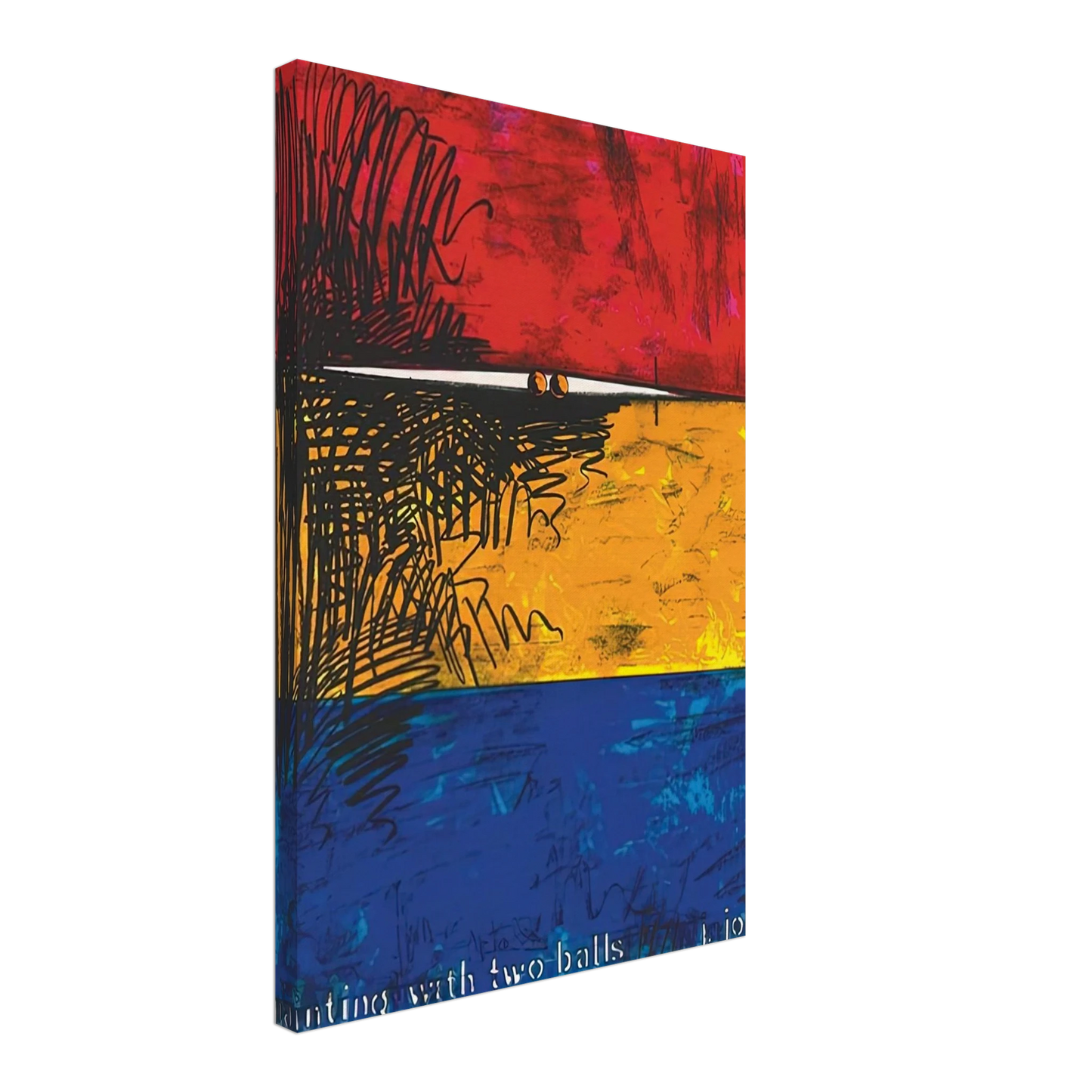 Jasper Johns - PAINTING WITH TWO BALLS ULAE 87 Canvas - 70x100 cm / 28x40 inches-canvas