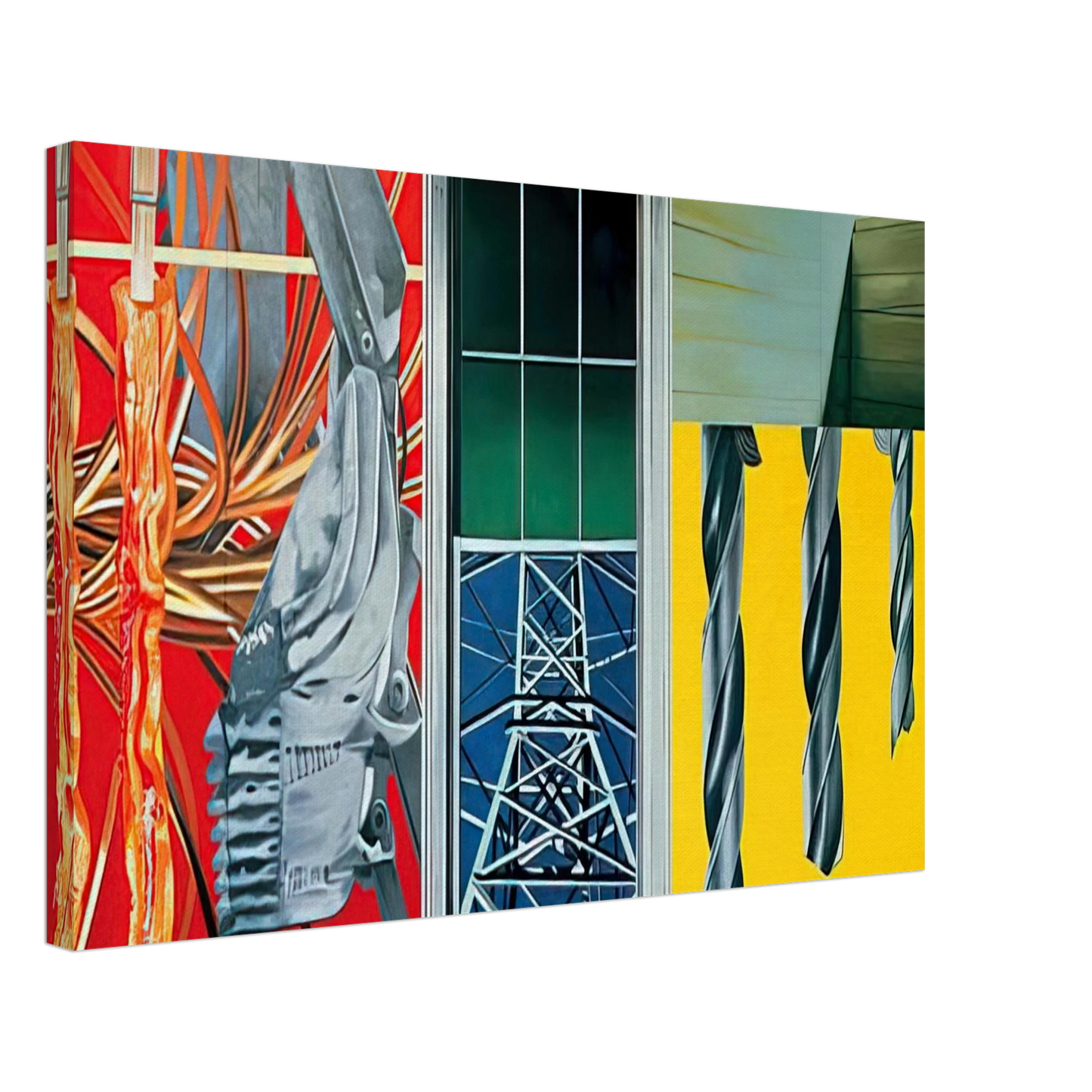 James Rosenquist - Industrial Cottage Canvas - 70x100 cm / 28x40 inches-canvas
