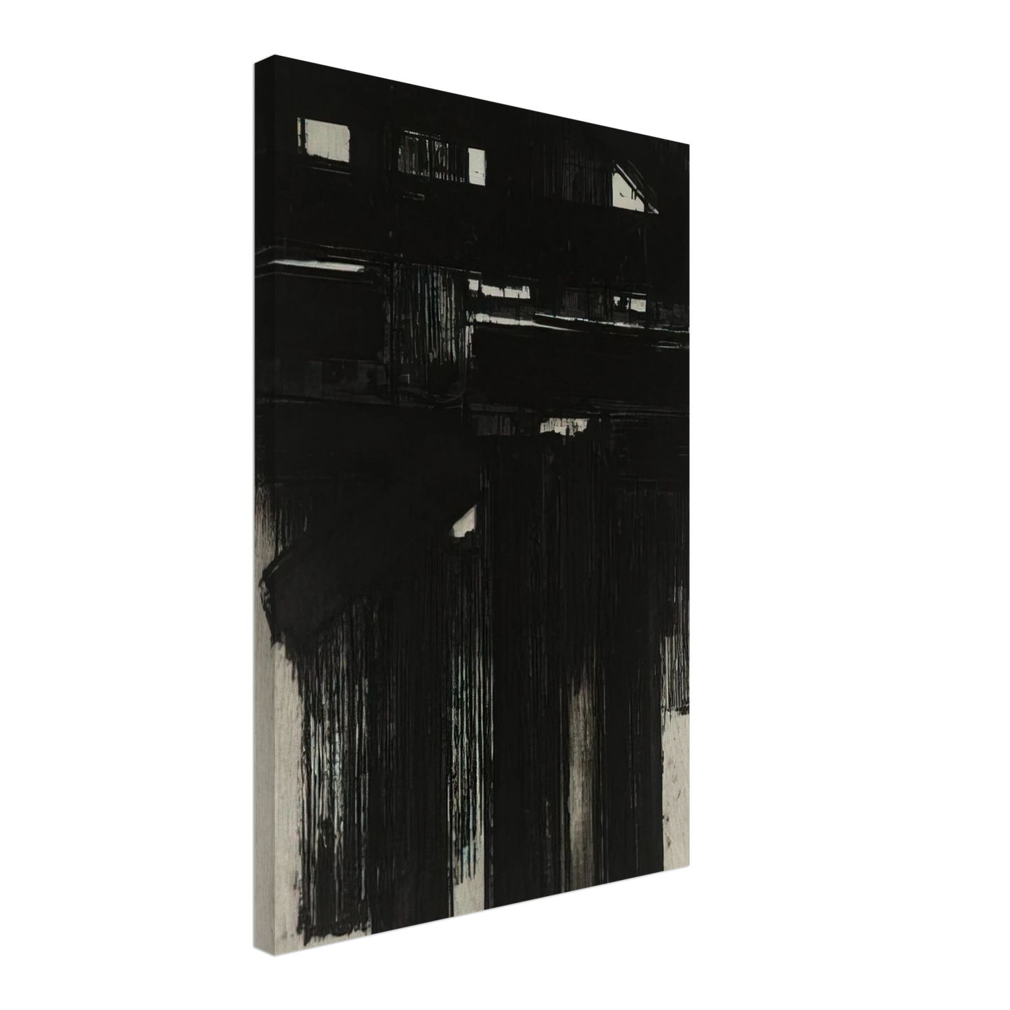 Pierre Soulages - Untitled Intaglio - 1956 Canvas - 70x100 cm / 28x40 inches-canvas