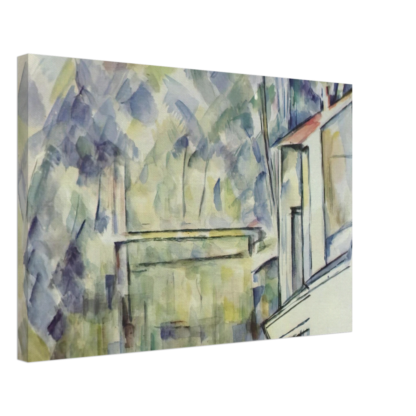 Paul Cezanne - Mill on the River Canvas - 70x100 cm / 28x40 inches-canvas