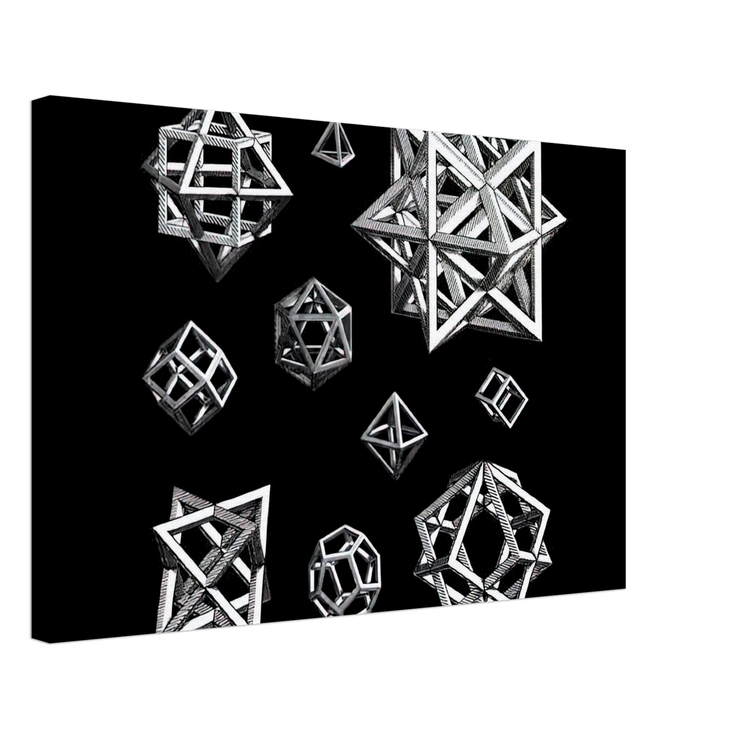 MC Escher - STUDY FOR STARS Canvas - 70x100 cm / 28x40 inches-canvas