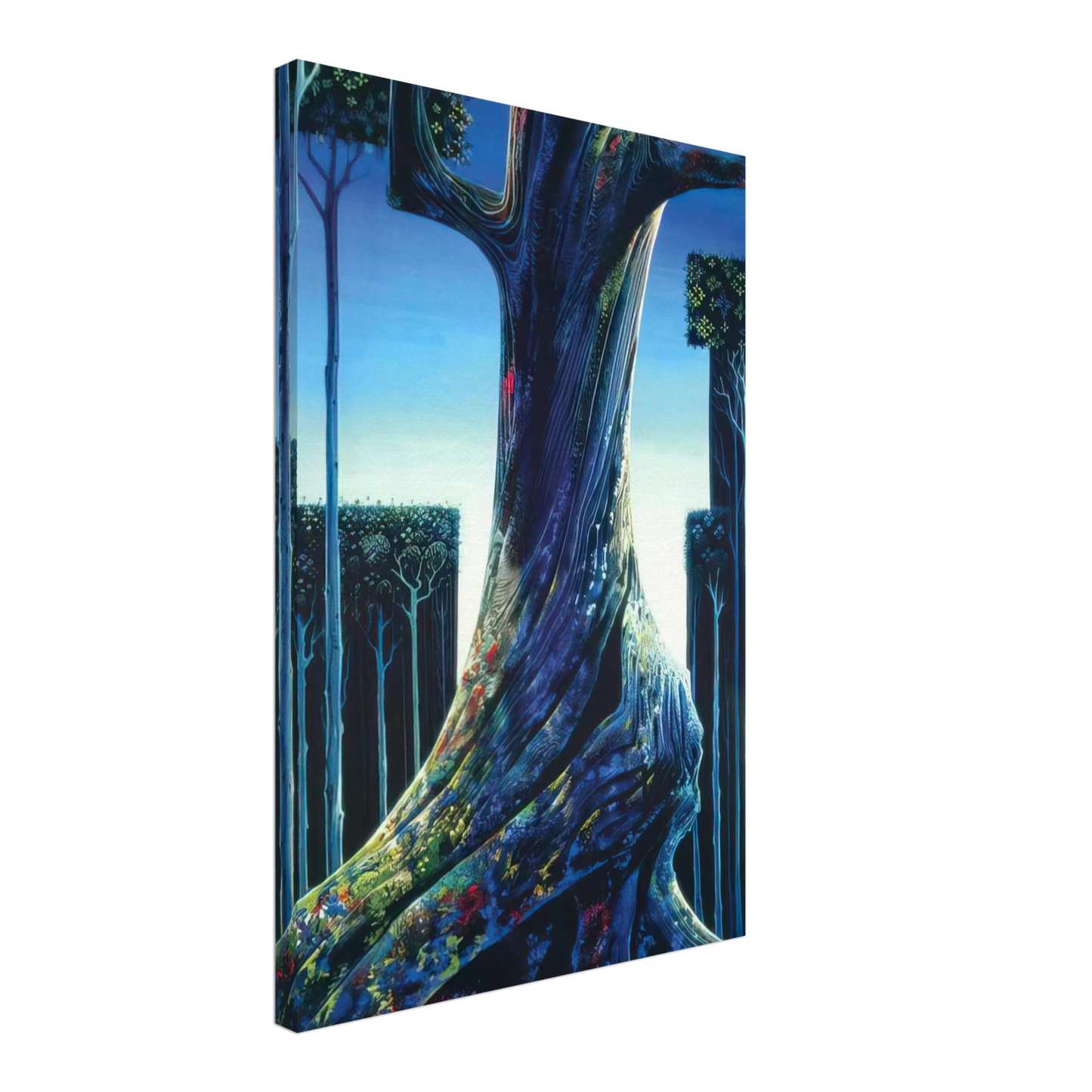 Eyvind Earle - Medieval Forest Canvas - 70x100 cm / 28x40 inches-canvas