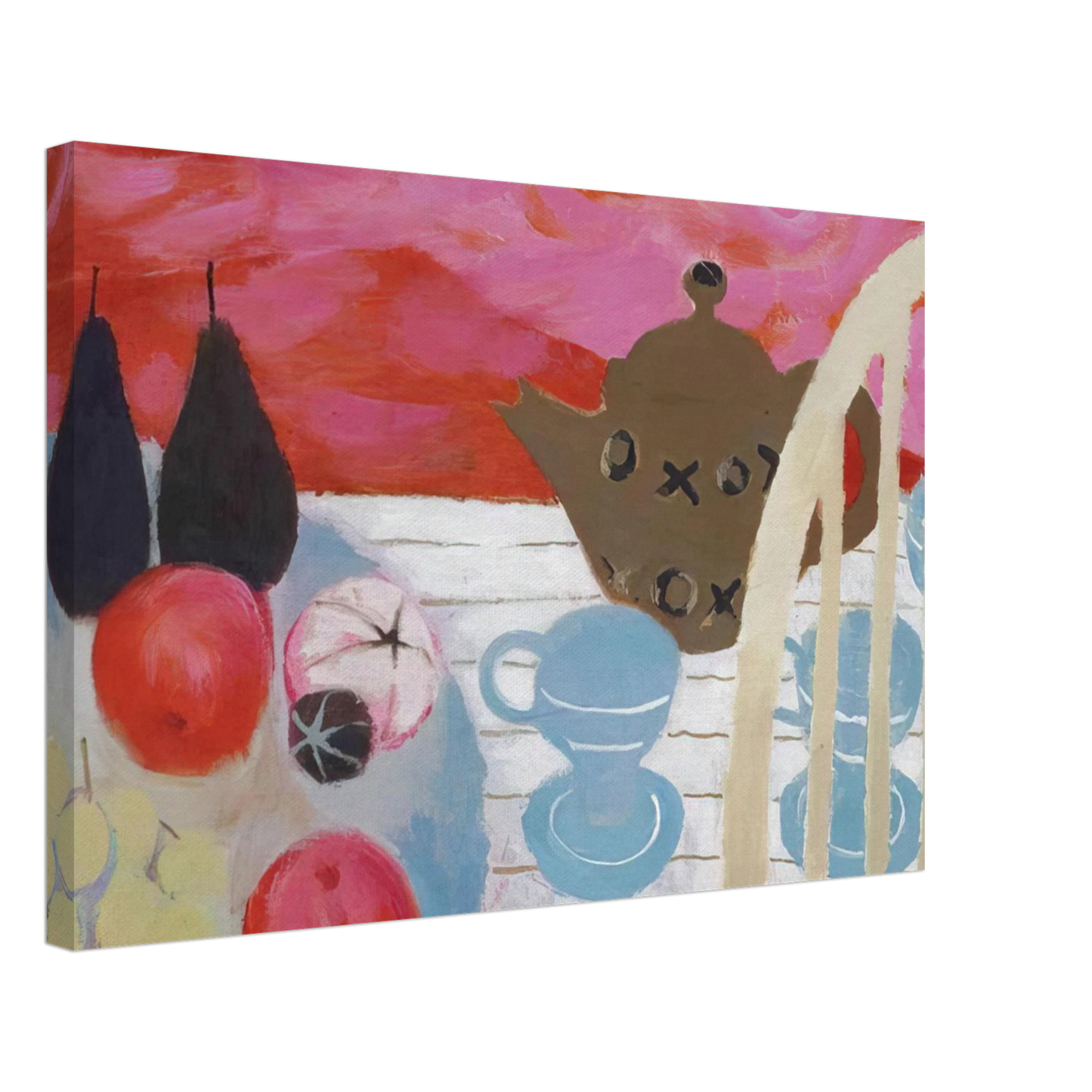 Mary Fedden - The Teapot - 1984 Canvas - 70x100 cm / 28x40 inches-canvas