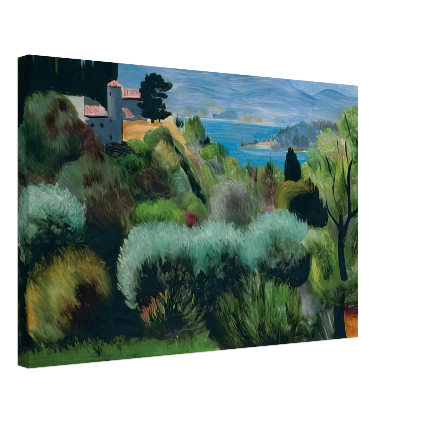 Moise Kisling - SANARY LANDSCAPE 1937 Canvas - 40x60 cm / 16x24 inches-canvas