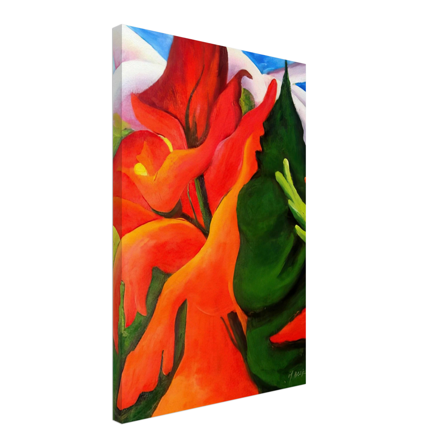 Georgia O'Keeffe - Melting Volcano Canvas - 40x60 cm / 16x24 inches-canvas